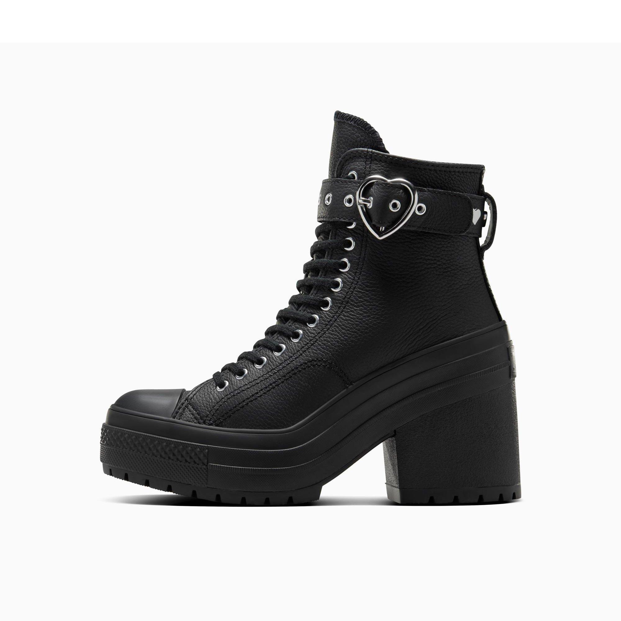 001-Black/Bla - Converse - Unisex Chuck 70 De Luxe Heel Ankle Heeled Boots - 2