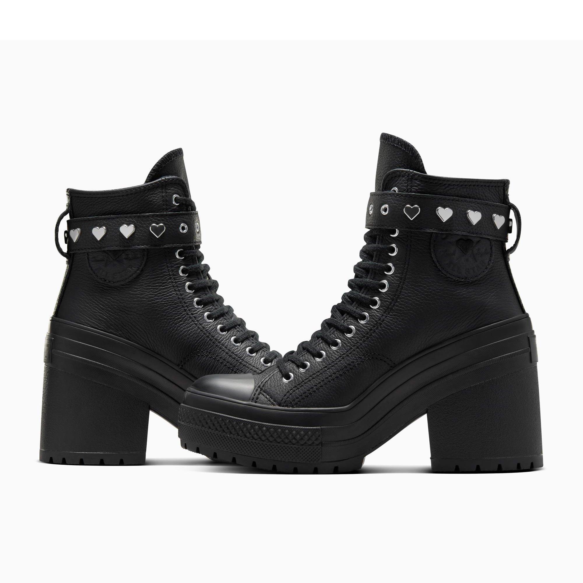 001-Black/Bla - Converse - Unisex Chuck 70 De Luxe Heel Ankle Heeled Boots - 3