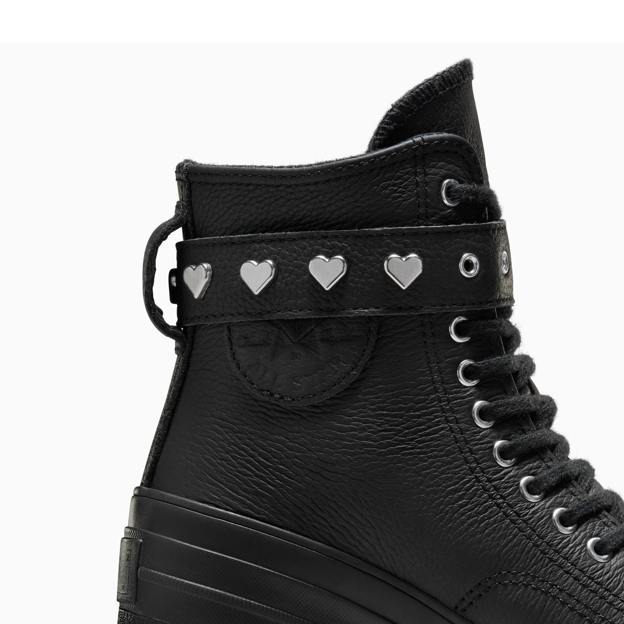 001-Black/Bla - Converse - Unisex Chuck 70 De Luxe Heel Ankle Heeled Boots - 5