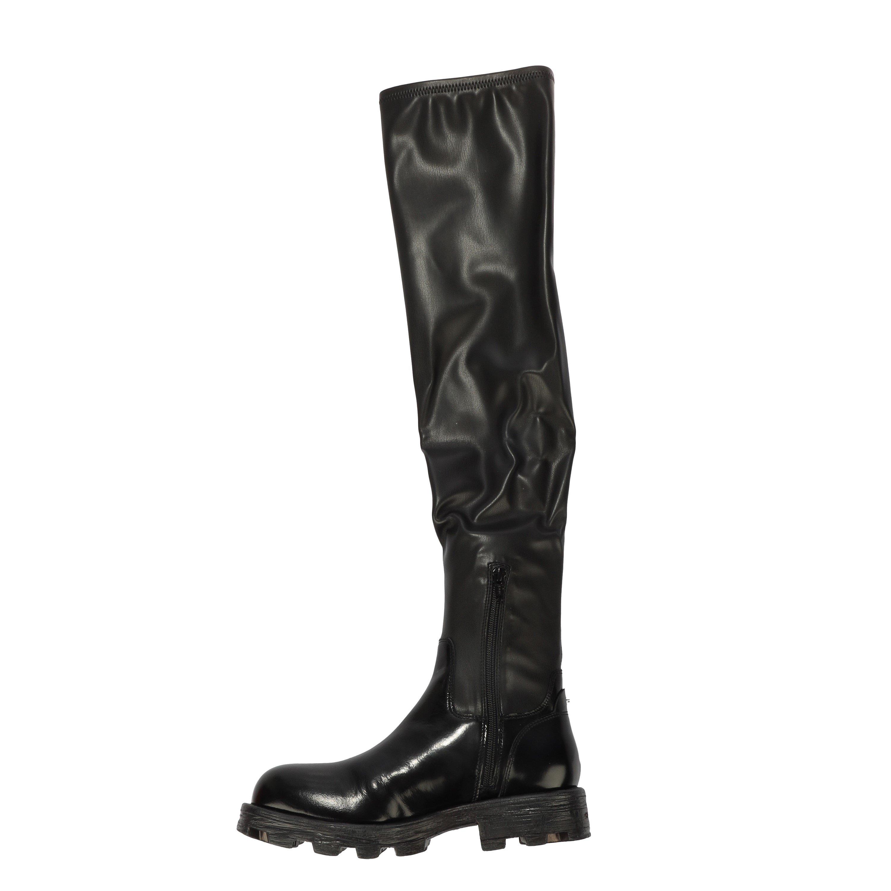 Black - Diesel - Women's Over the Knee Boots - 2