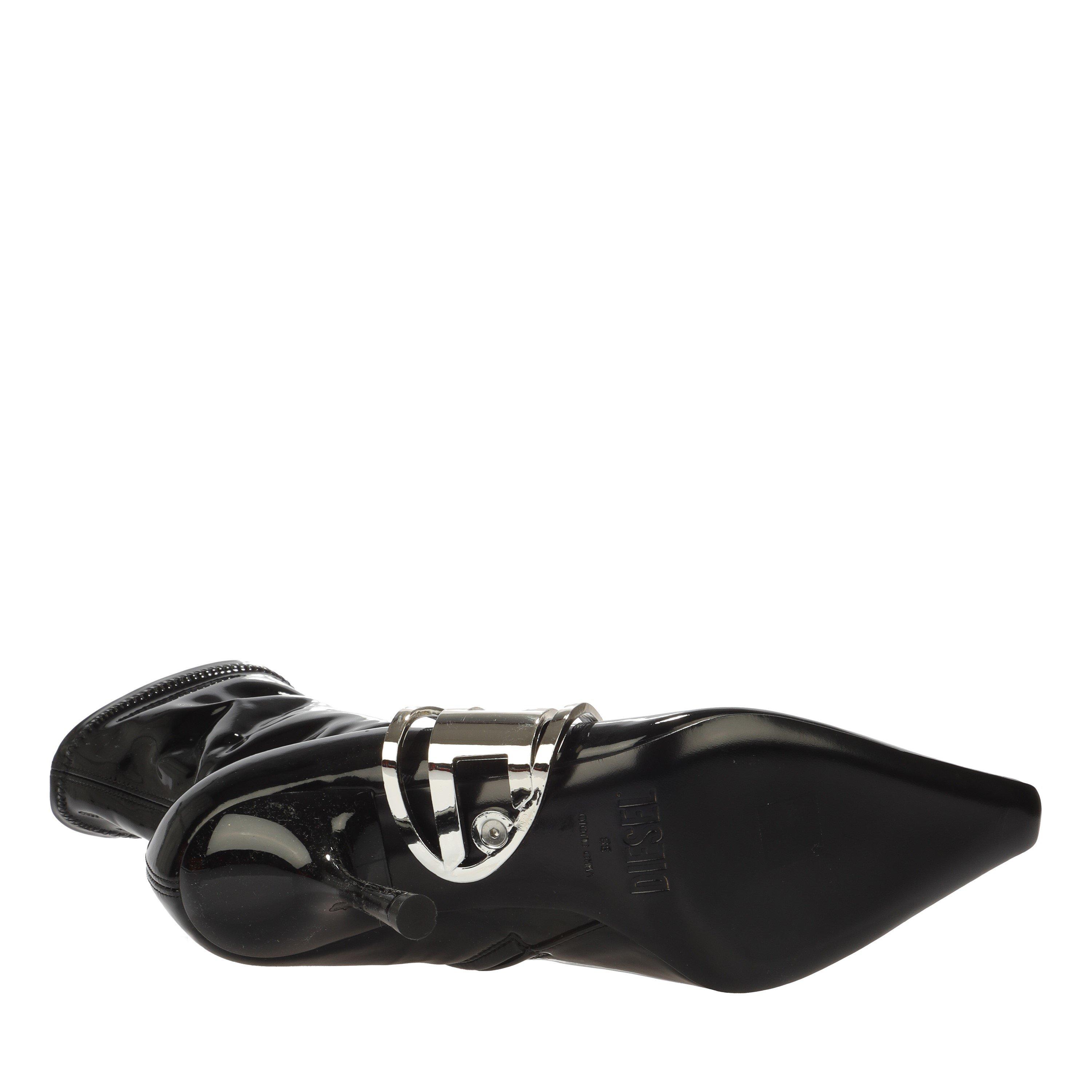 Black - Diesel - Women's Over the Knee Boots - 4