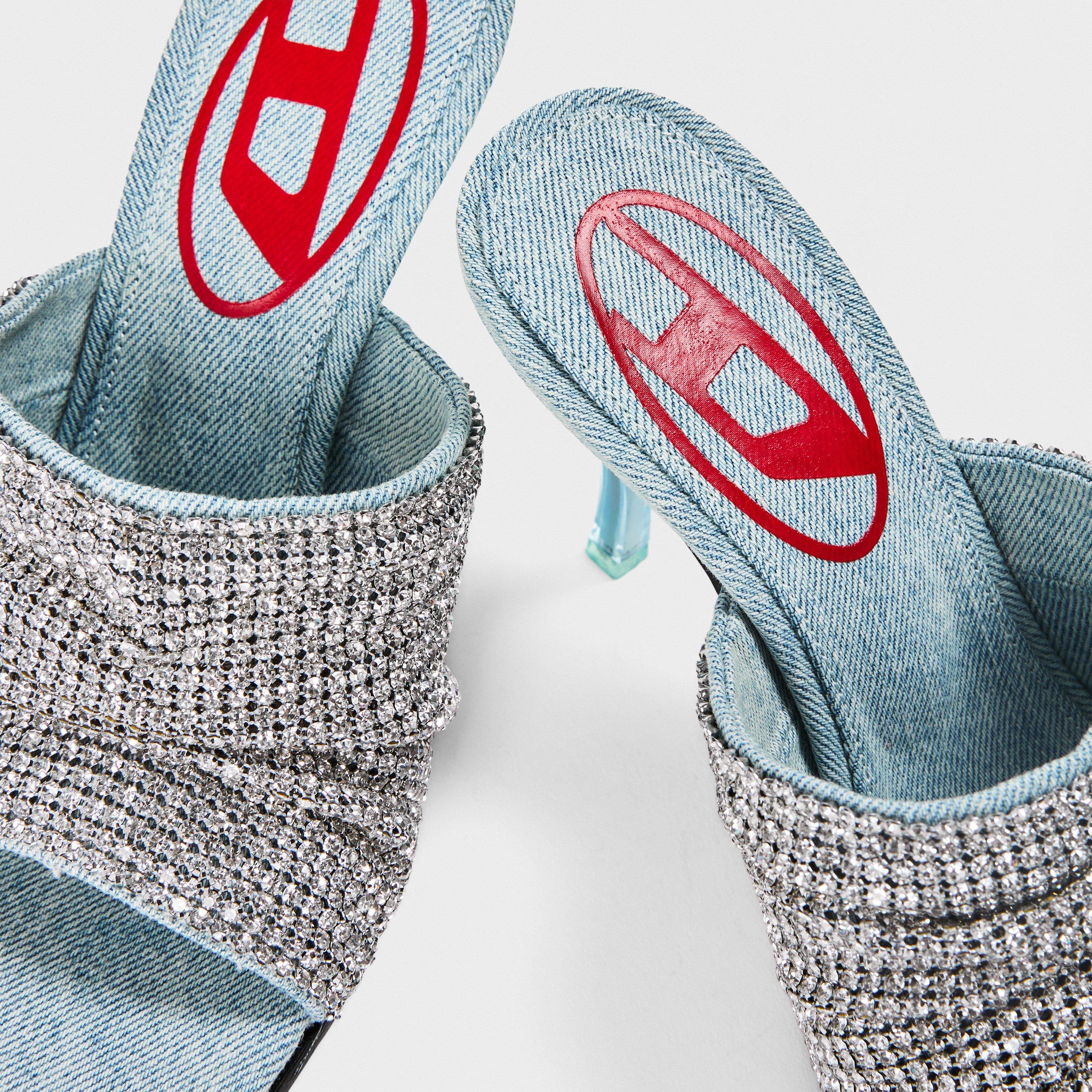 Vintage Blue - Diesel - Women's Heeled Sandals - 5