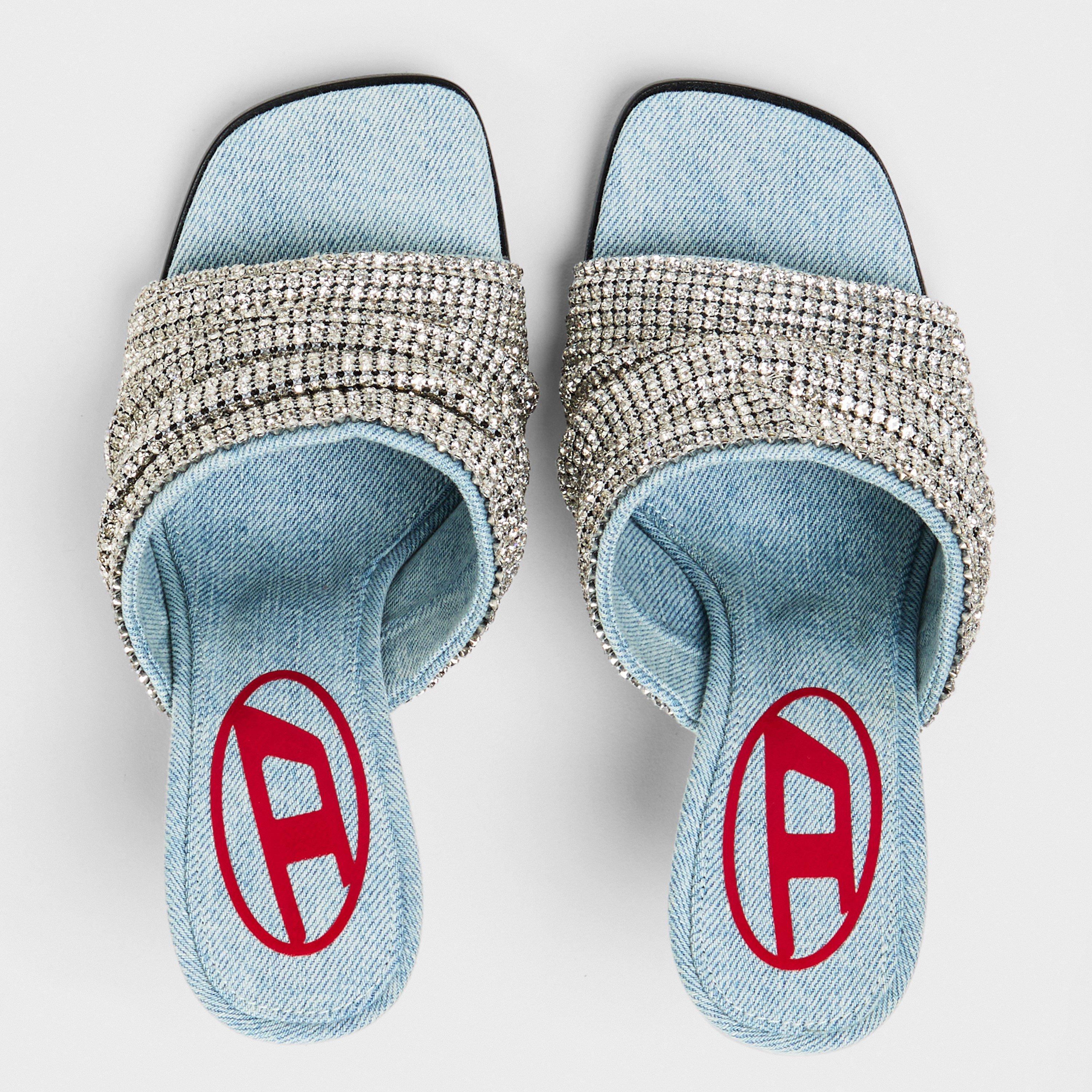 Vintage Blue - Diesel - Women's Heeled Sandals - 6