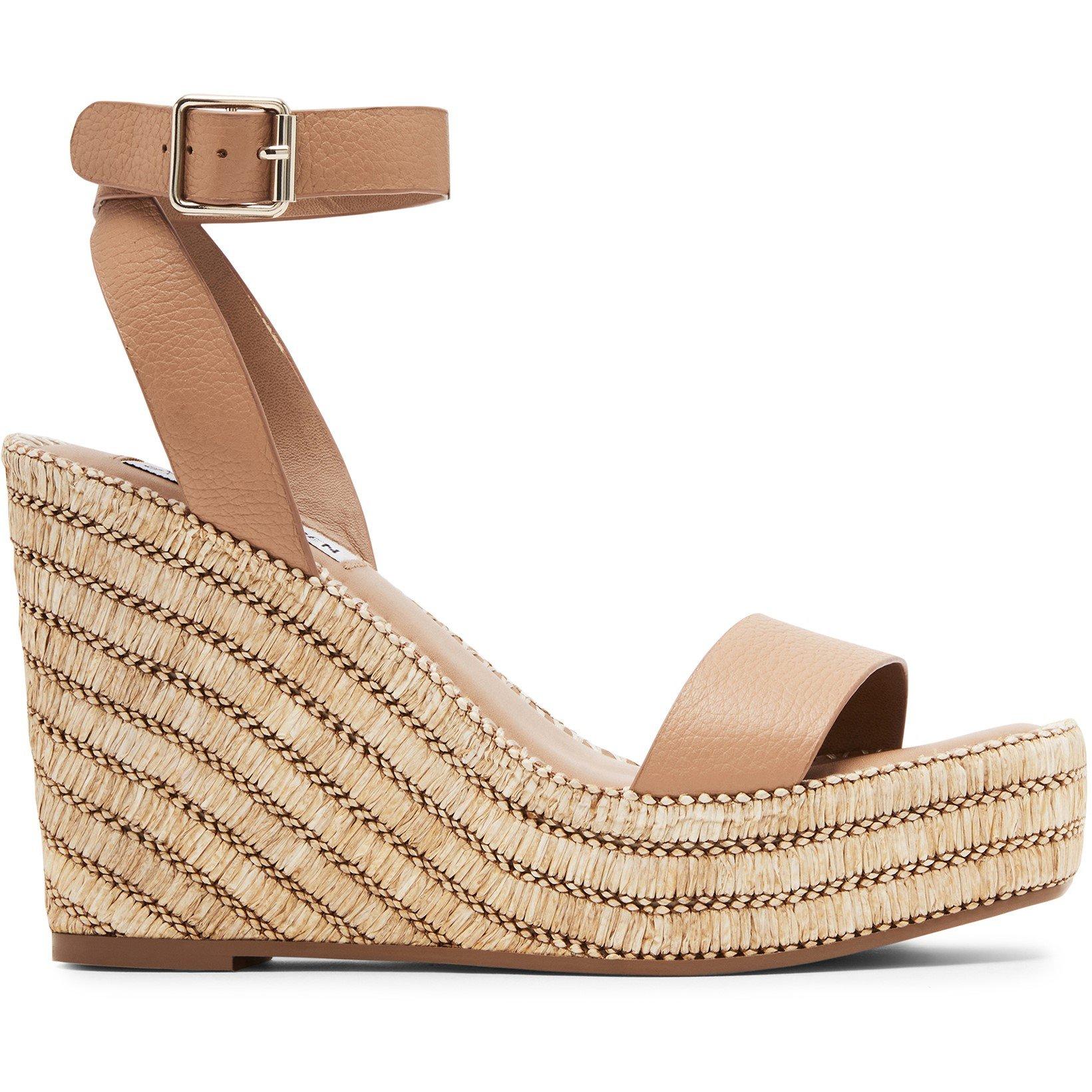 Steve Madden Women's Wedge Heel Sandals - Tan Leather - 6 (39)