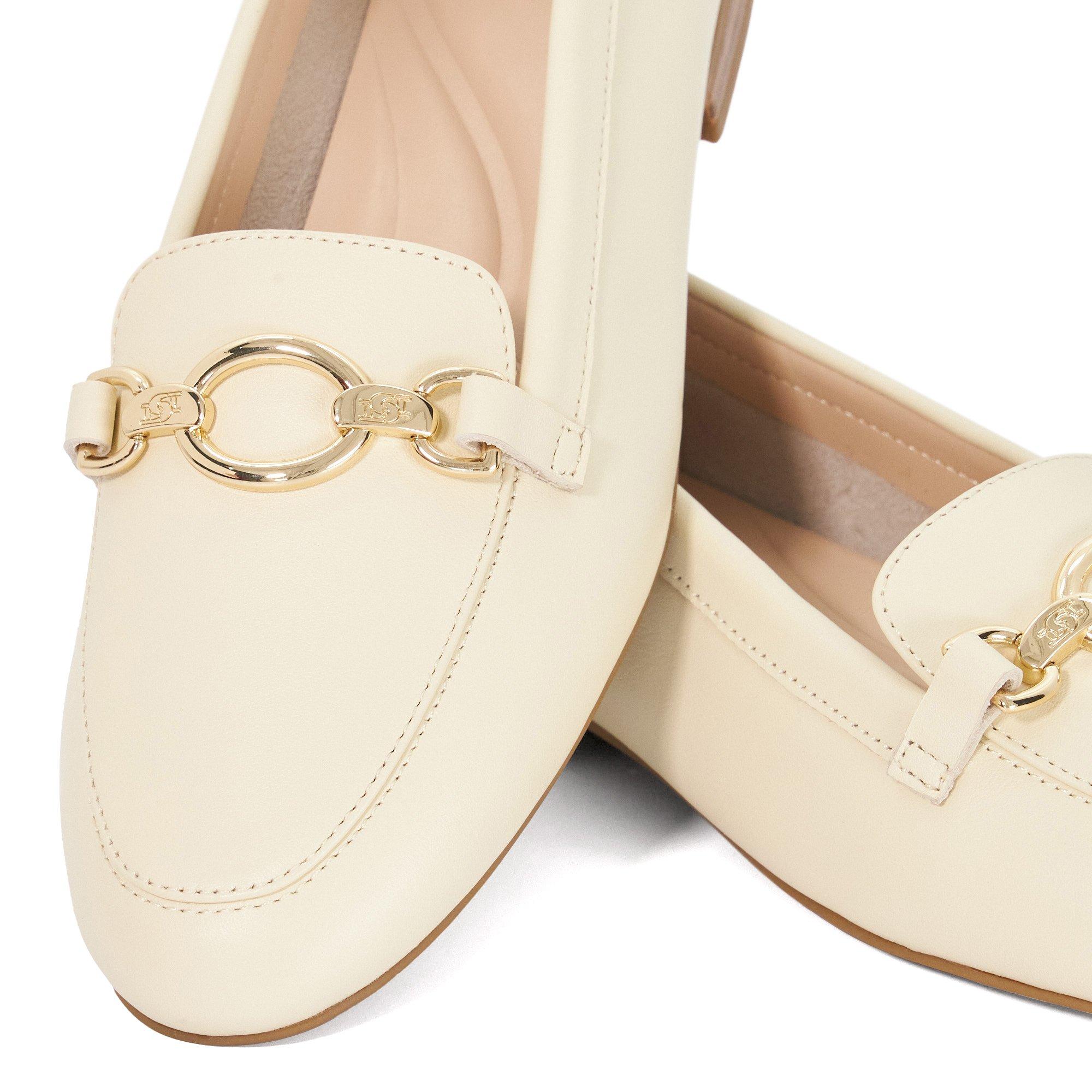 Ecru - Dune London - Women's Gladia Loafer - 3