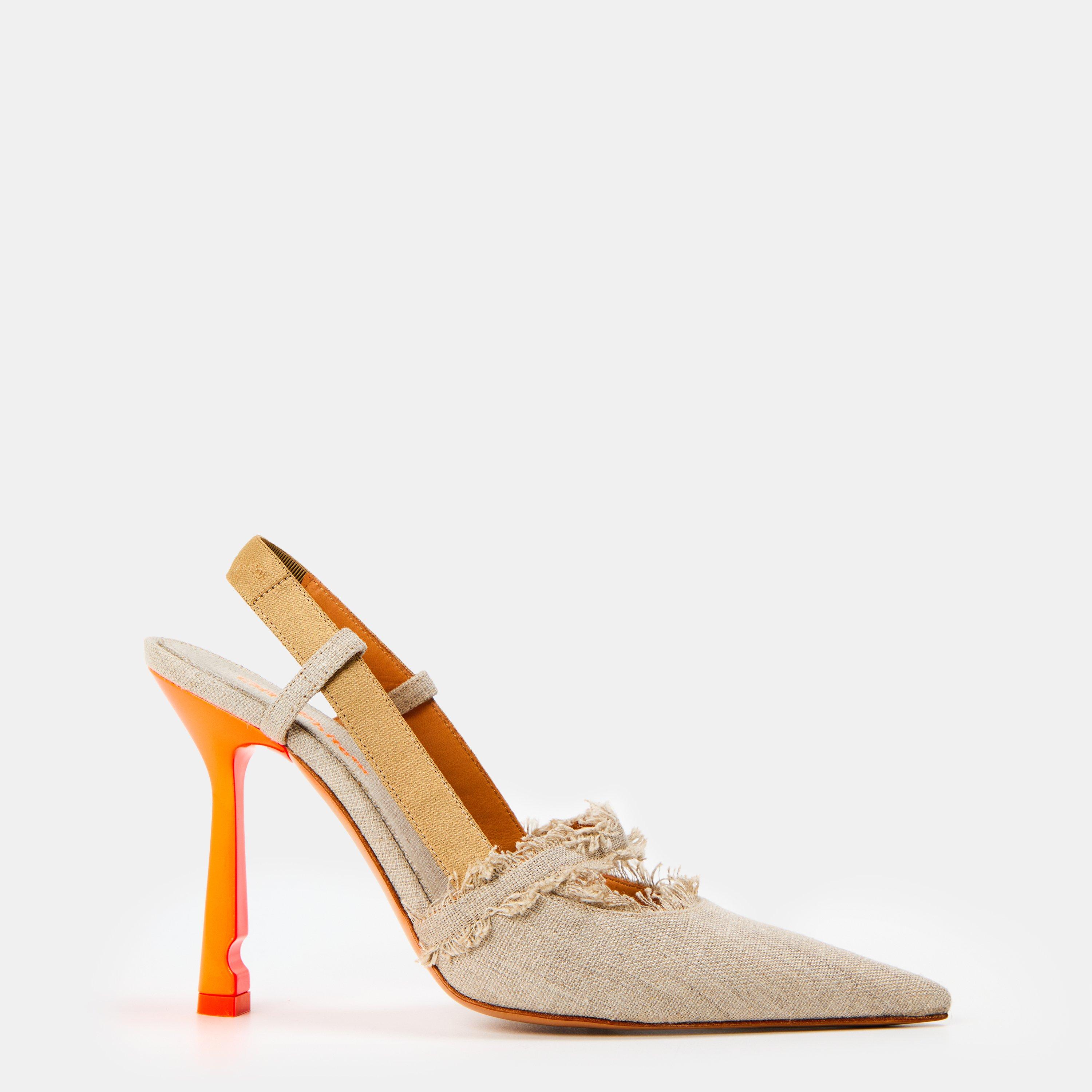 Off White Women's High Slingback Sandals