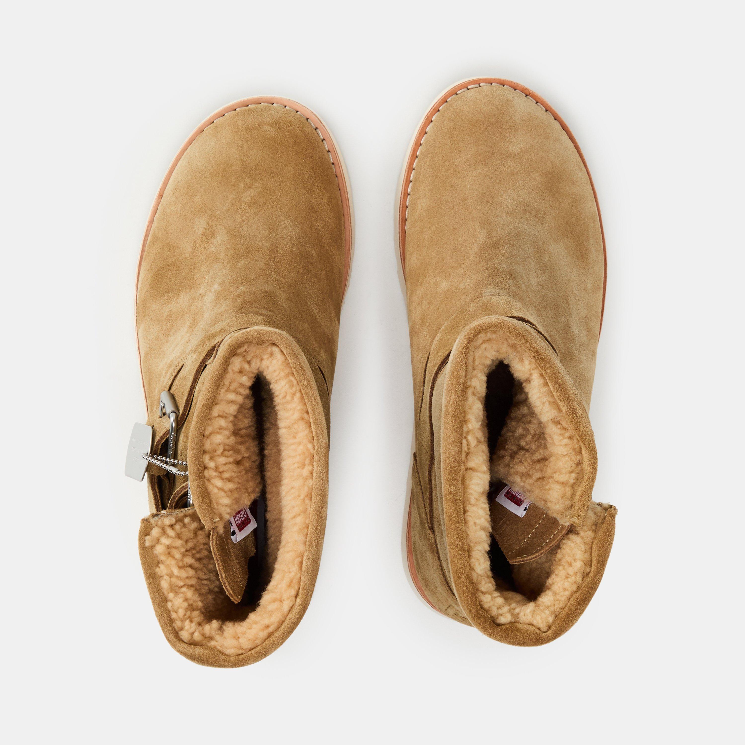 Brown - Kenzo - Men's Kenzocozy Flat Ankle Boots - 4