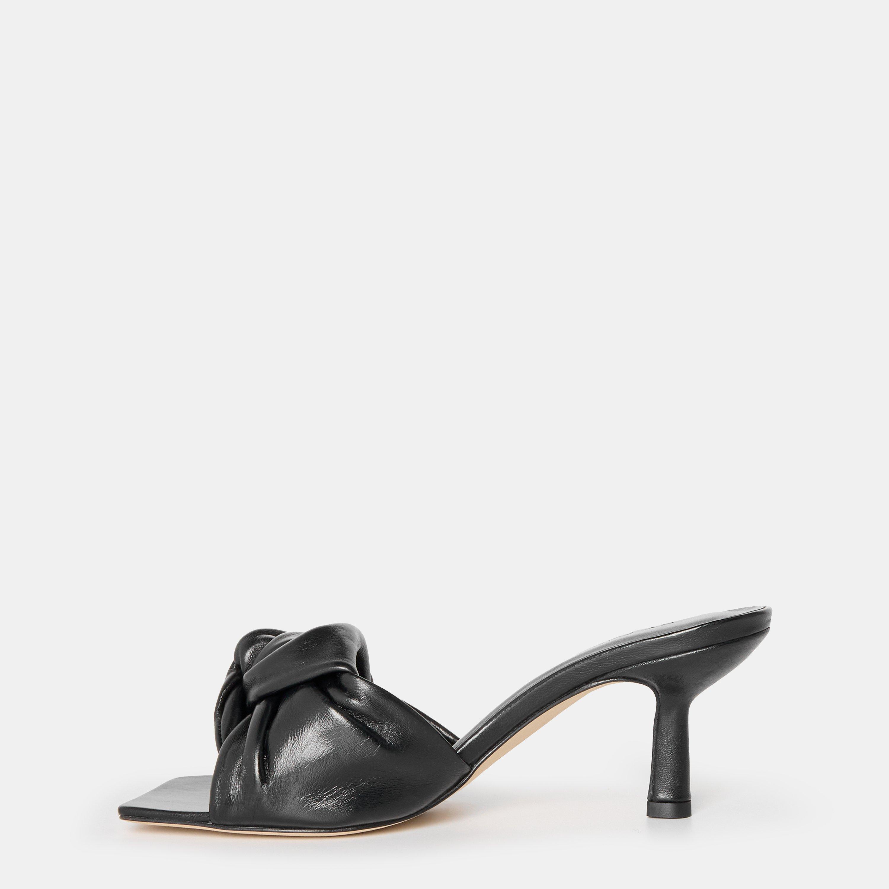 Black - By Far - Women's Stiletto Leather Court Shoes - 2