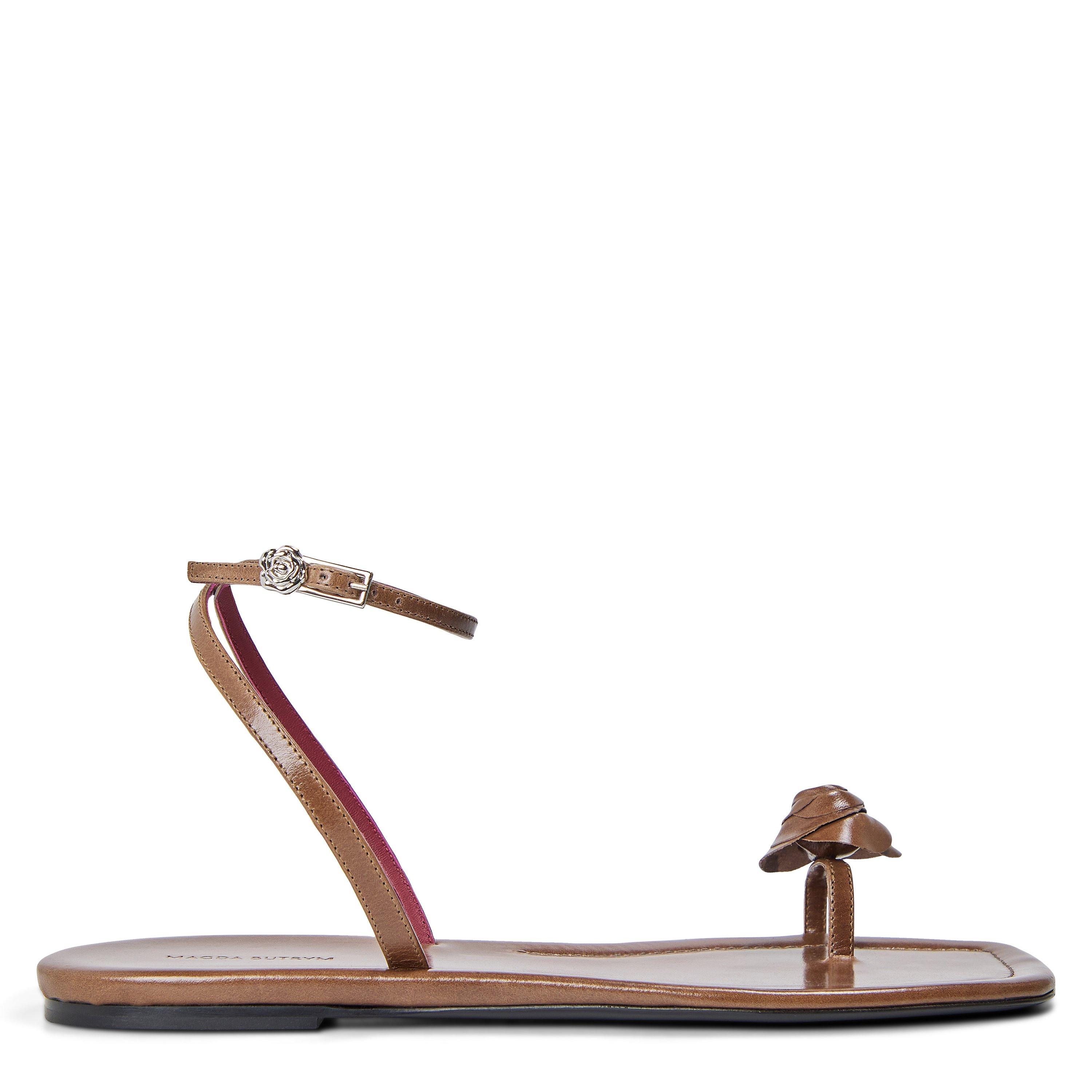 Brown - Magda Butrym - Women's Rose Flat Sandals - 1