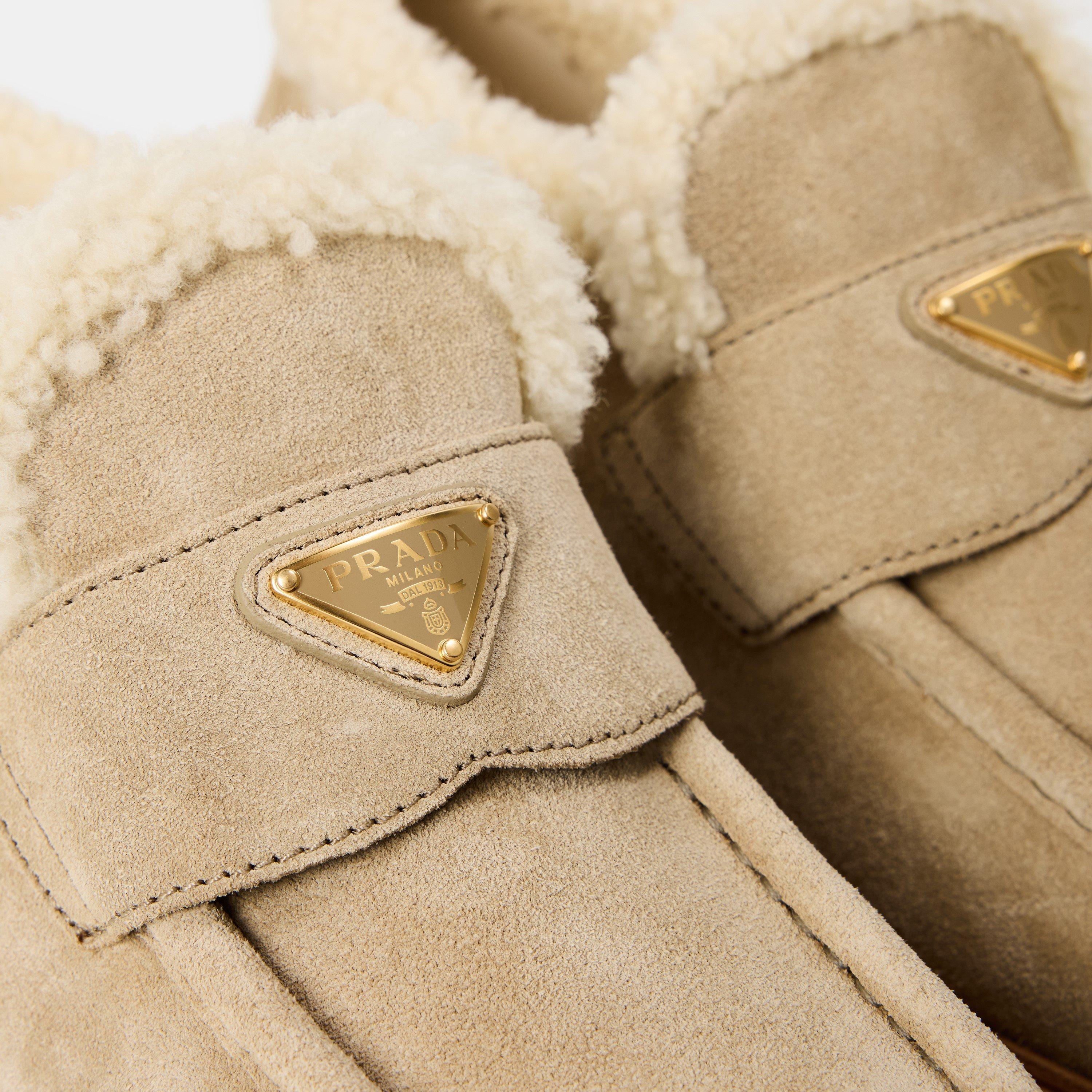 Desert/Shrling - Prada - Women's High Loafers - 4