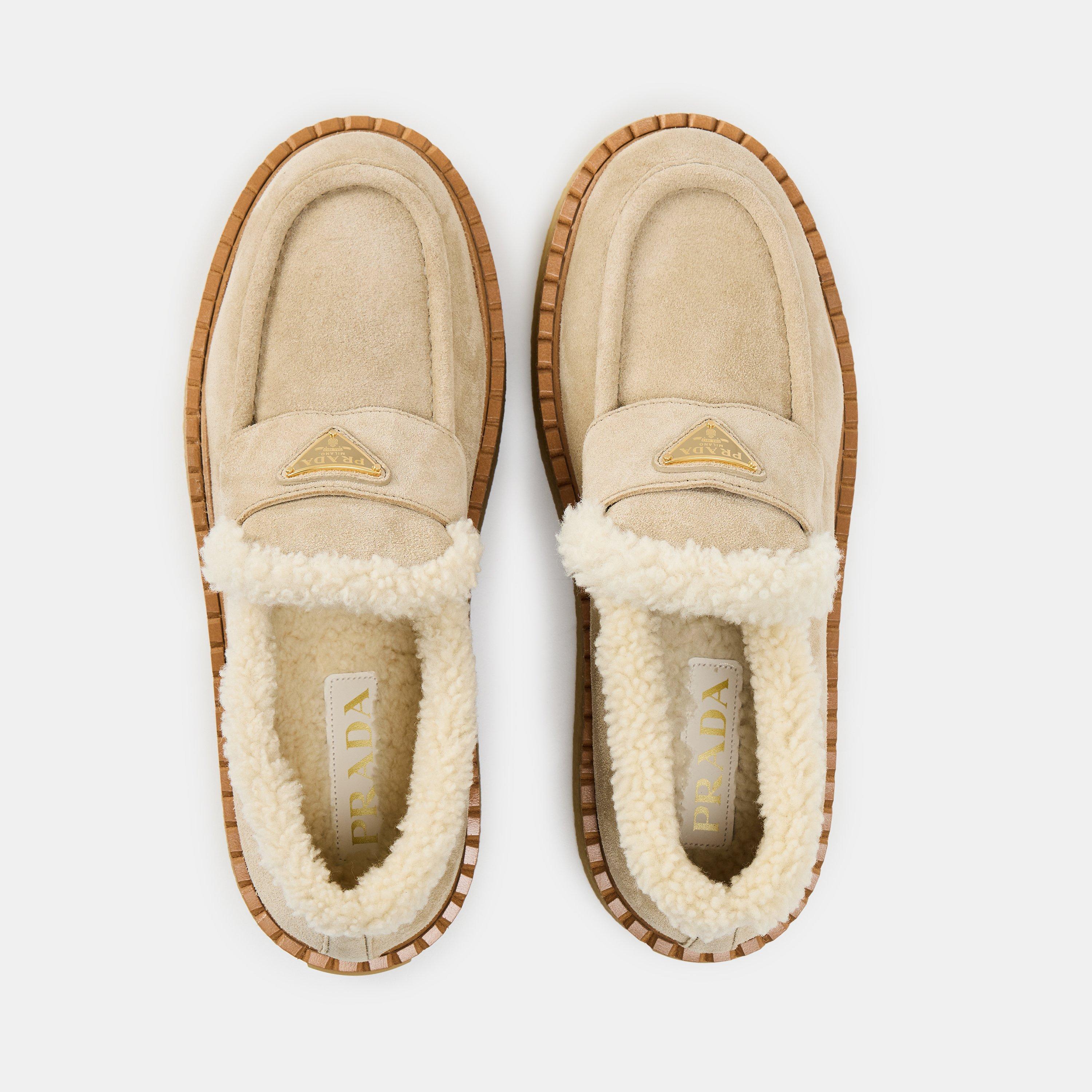 Desert/Shrling - Prada - Women's High Loafers - 5