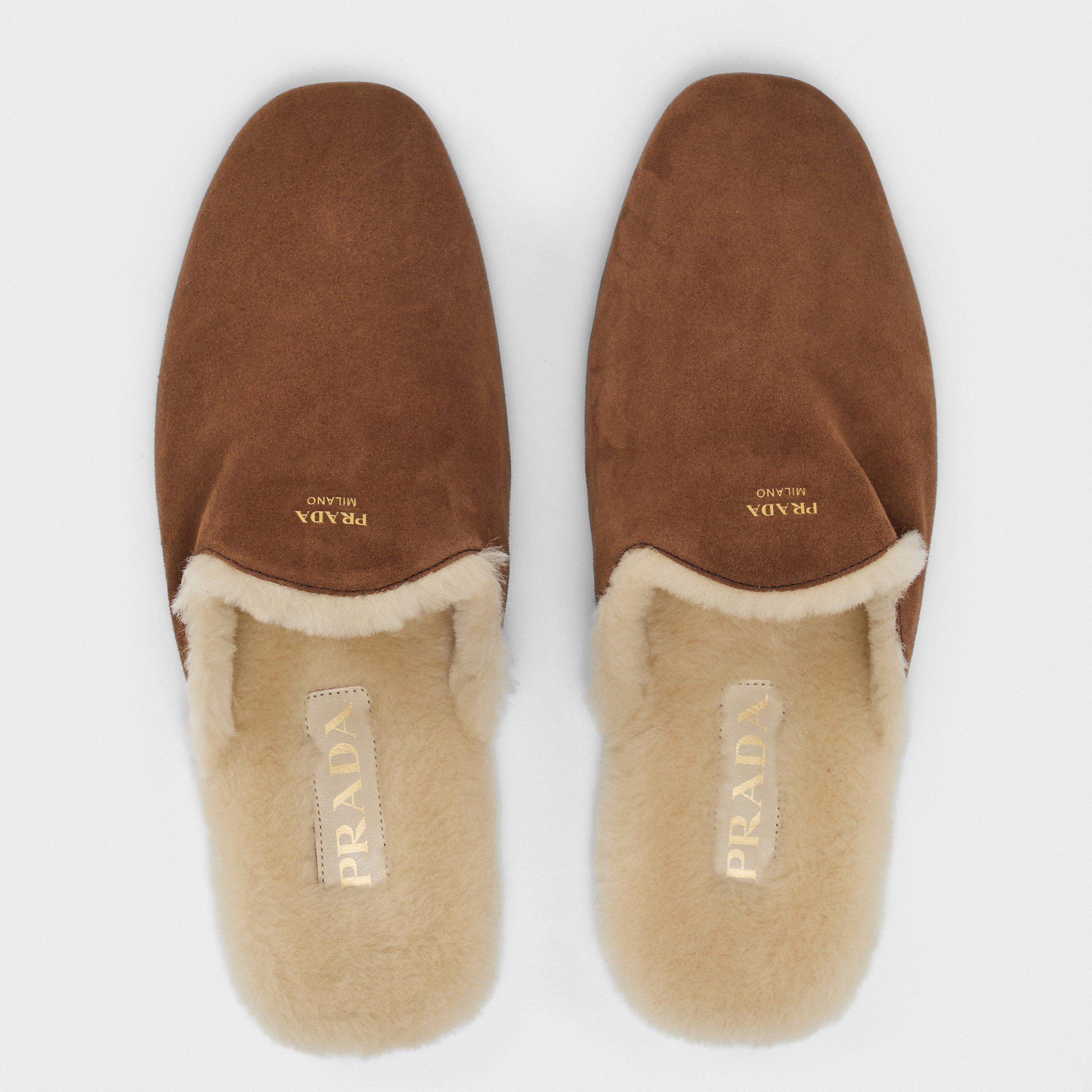 Cacao/Shrling - Prada - Women's Flat Mules - 5
