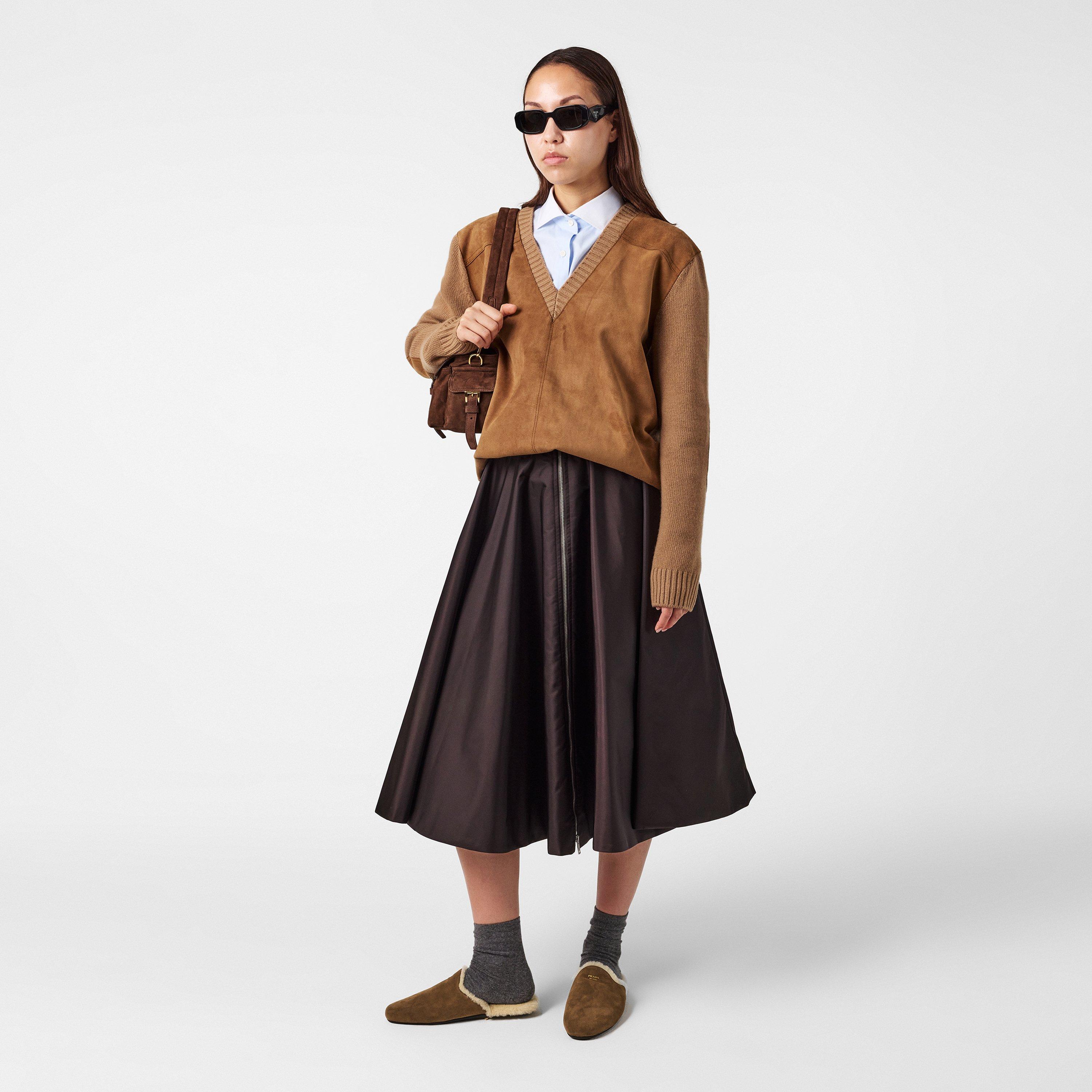 Cacao/Shrling - Prada - Women's Flat Mules - 6