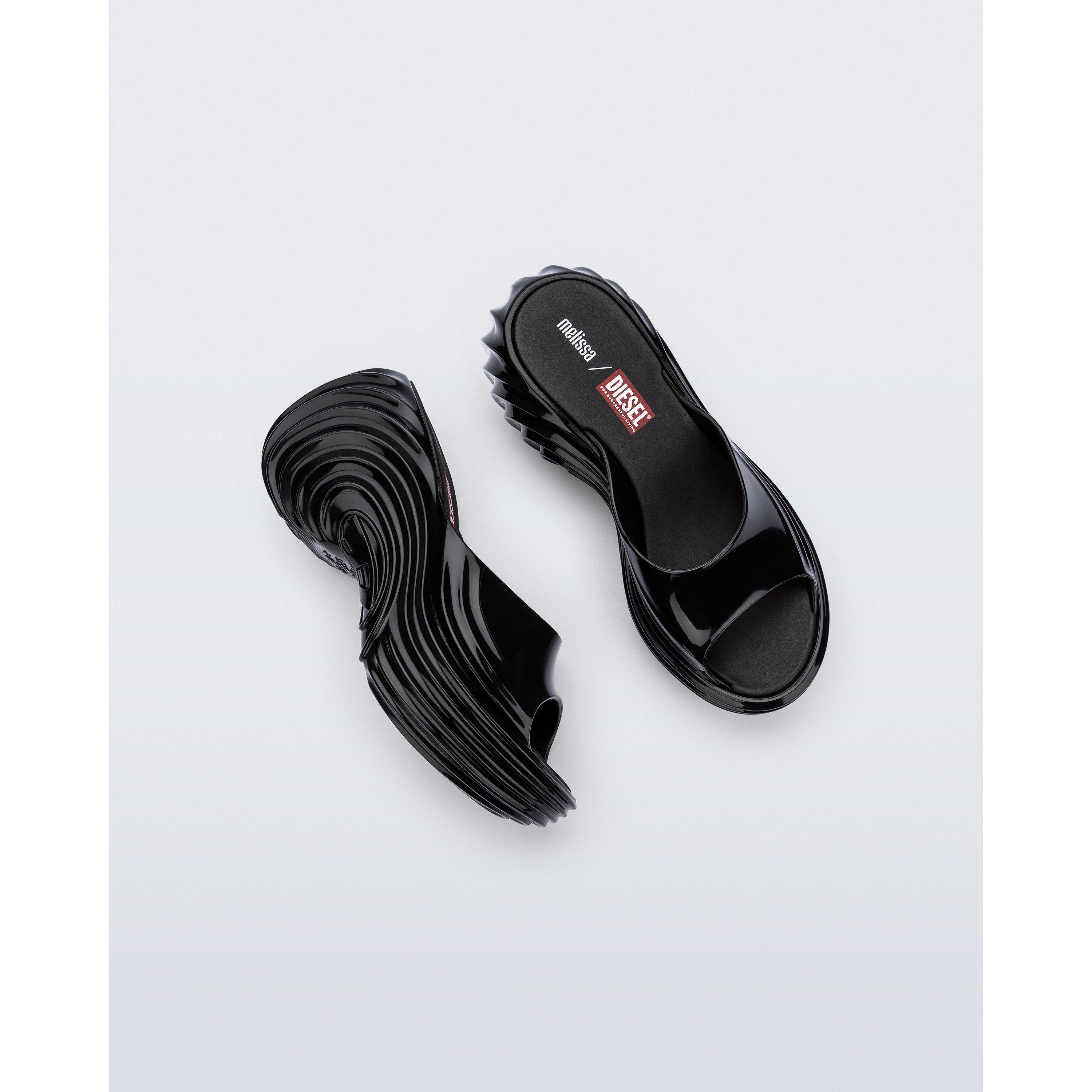 Black - Melissa - Women's Heeled Platform Sandals - 3