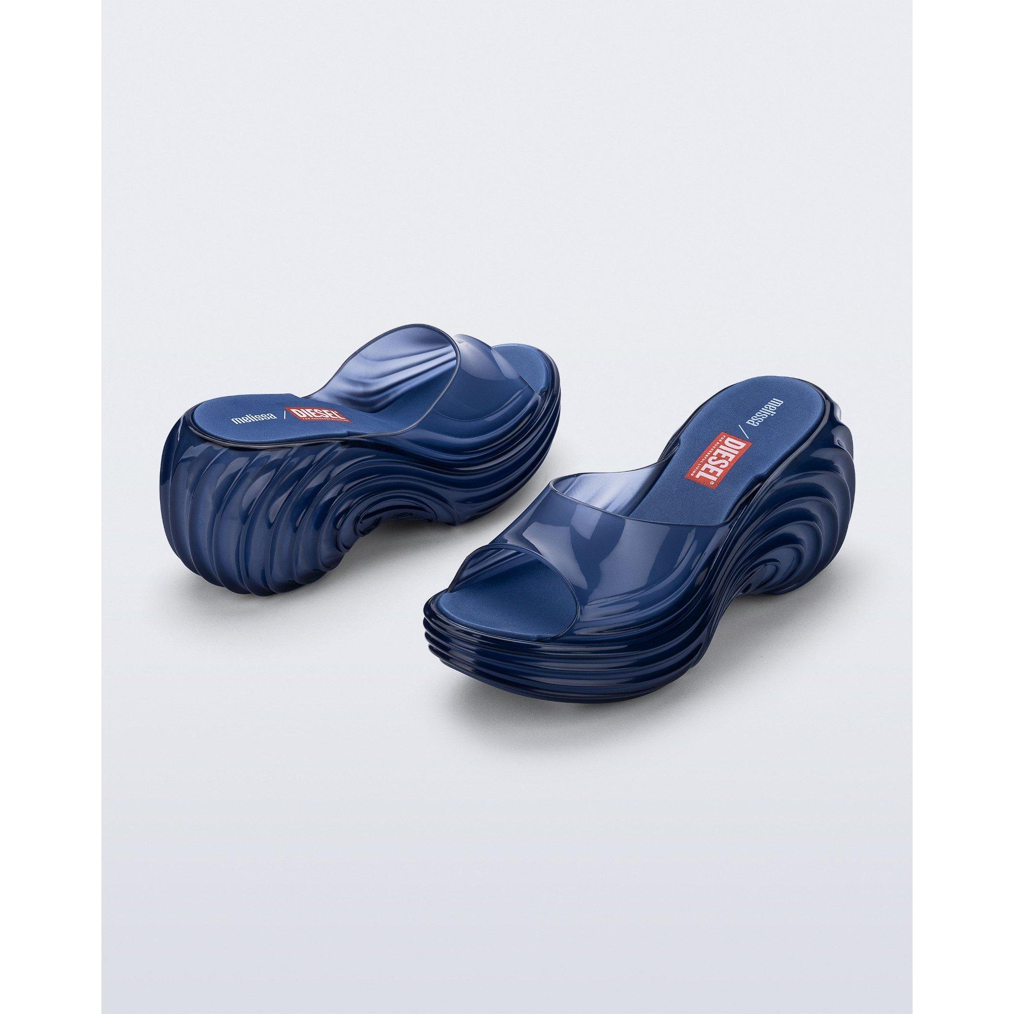 Blue - Melissa - Women's Water Resistant Platform Heeled Sandals - 2