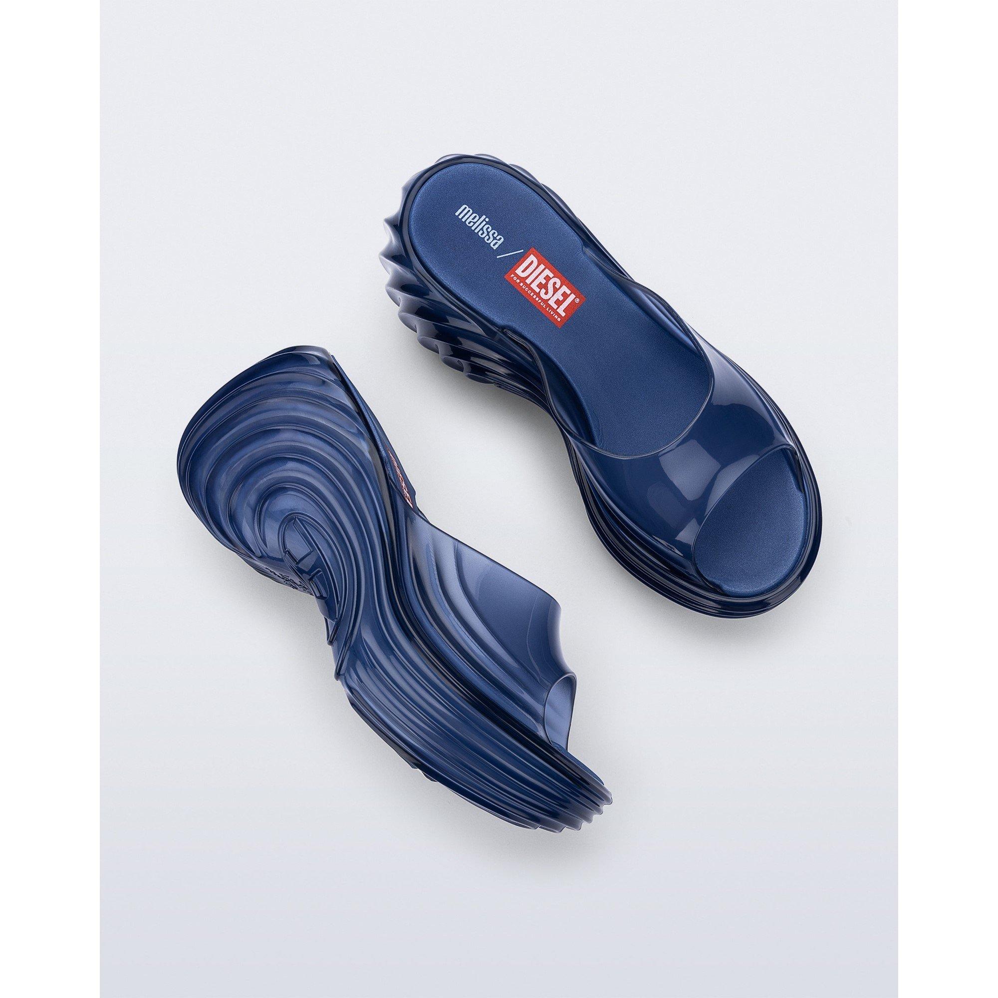 Blue - Melissa - Women's Water Resistant Platform Heeled Sandals - 3