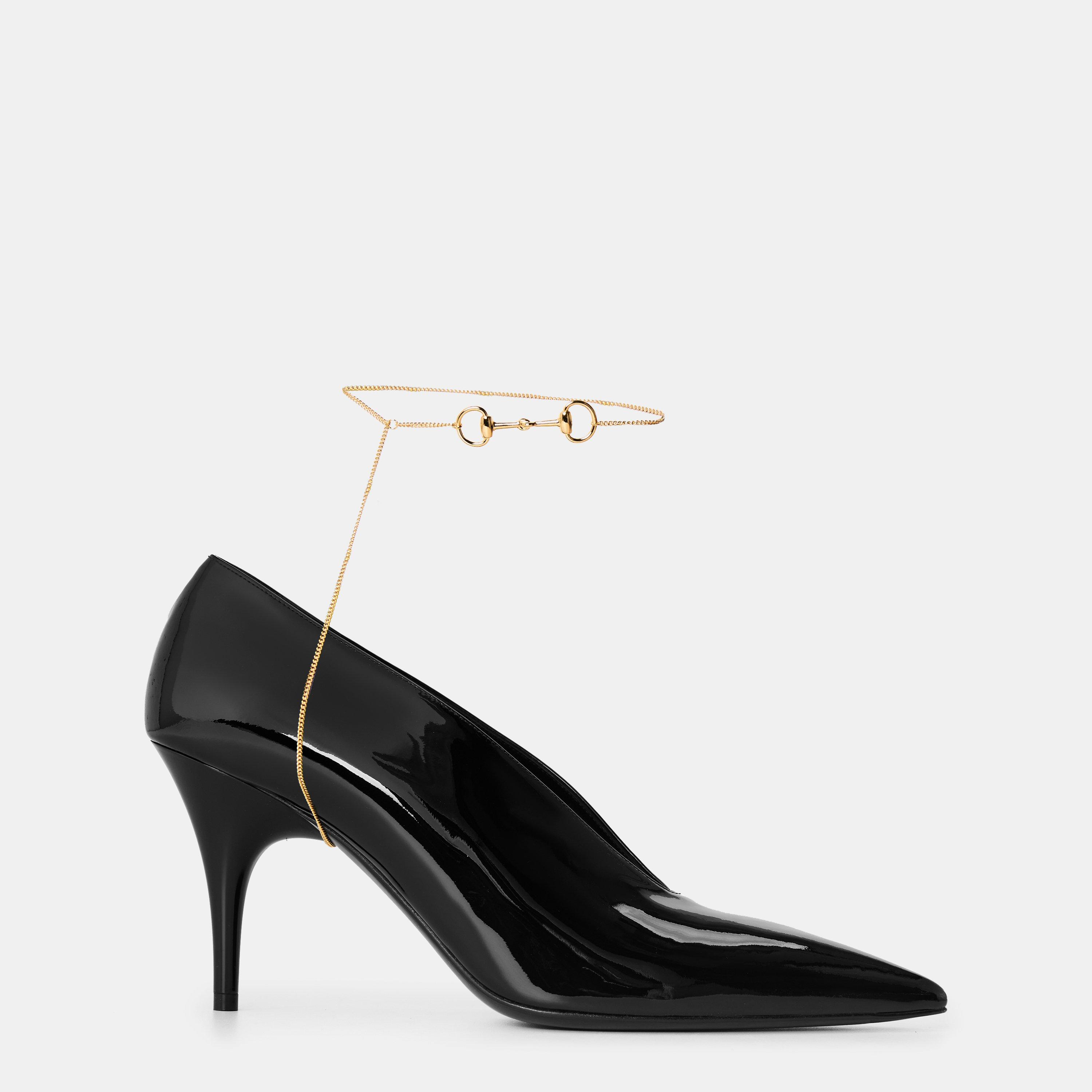 Gucci Women's Musa 85mm Stiletto Court Shoes - Black - Size 5 (38)