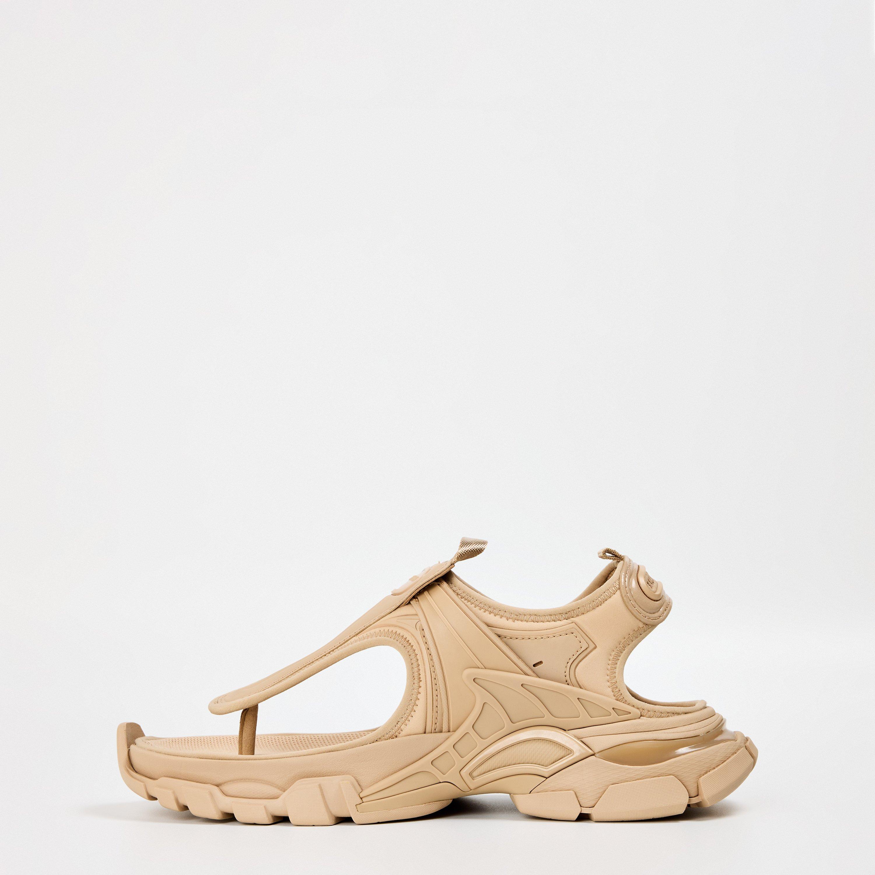 Beige - Balenciaga - Logo Sandals - 2