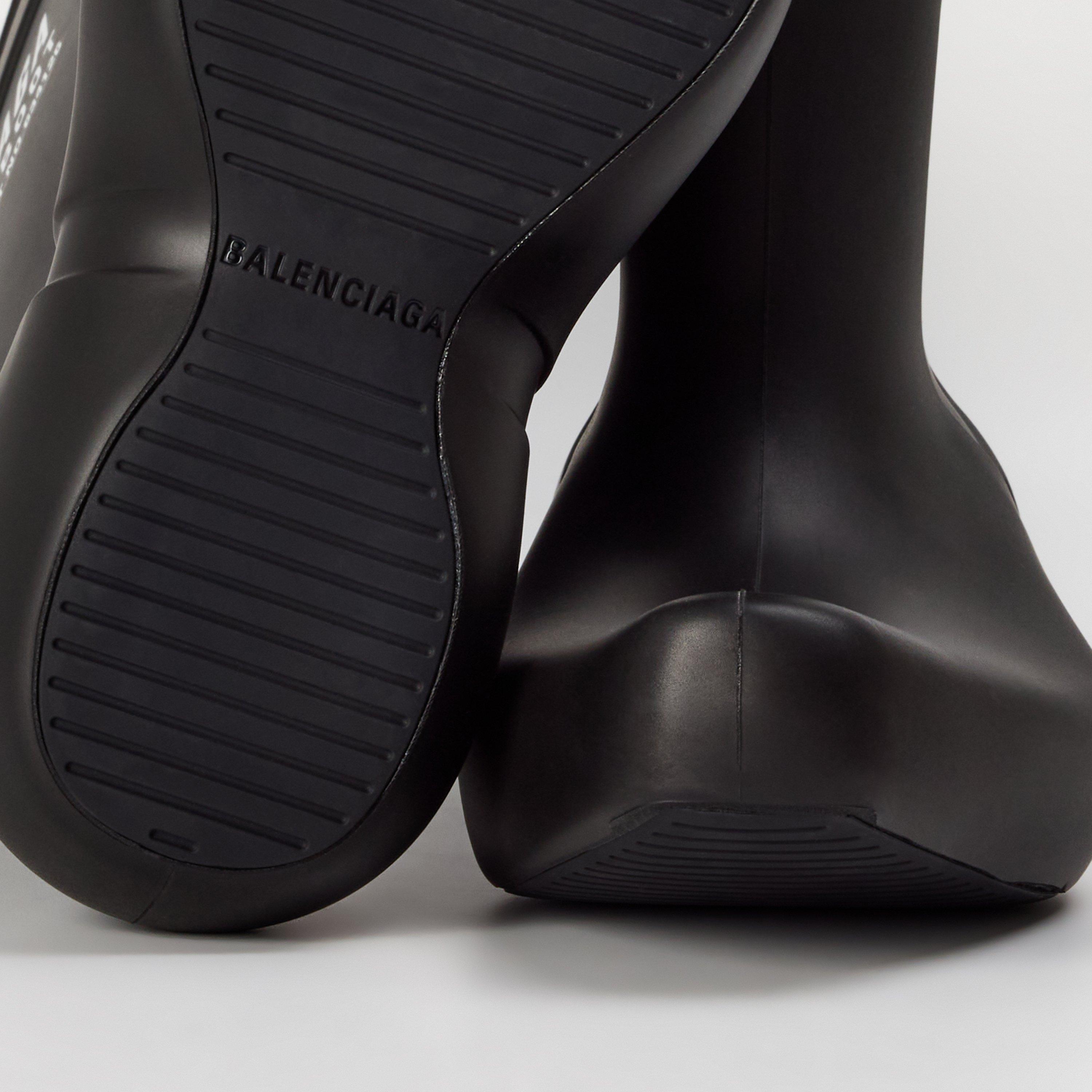 Black - Balenciaga - Men's Heeled Ankle Boots - 3