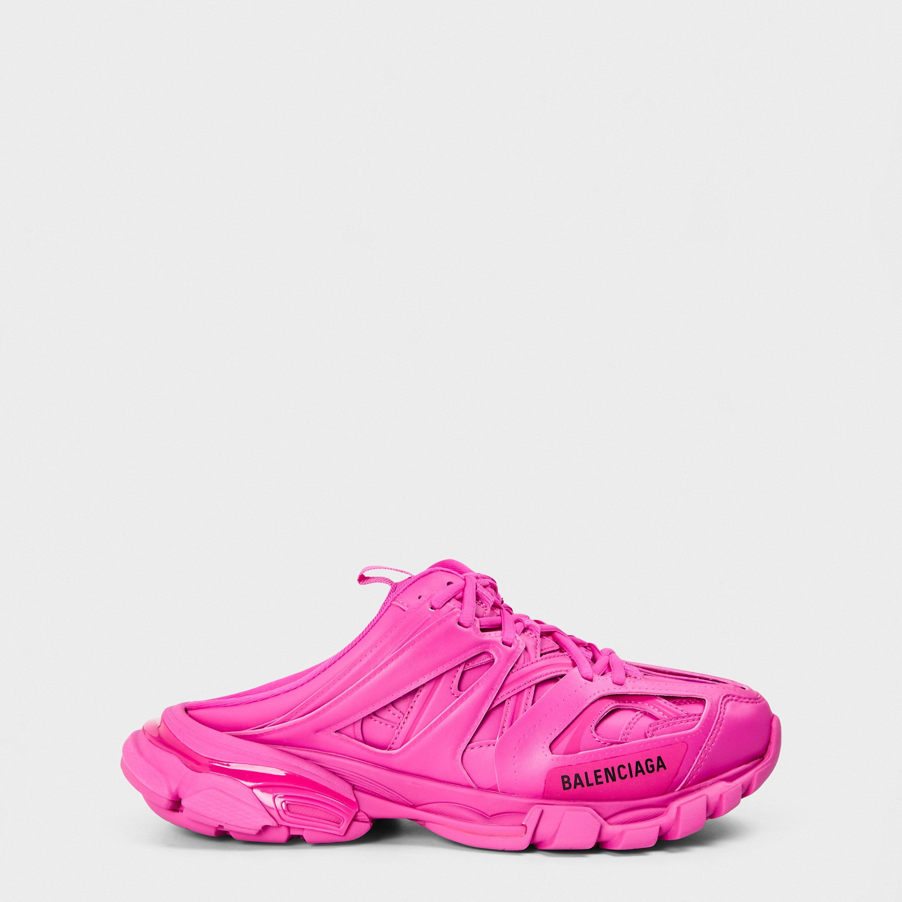 Dark Pink/Blk - Balenciaga - Women's Flat Mules - 1