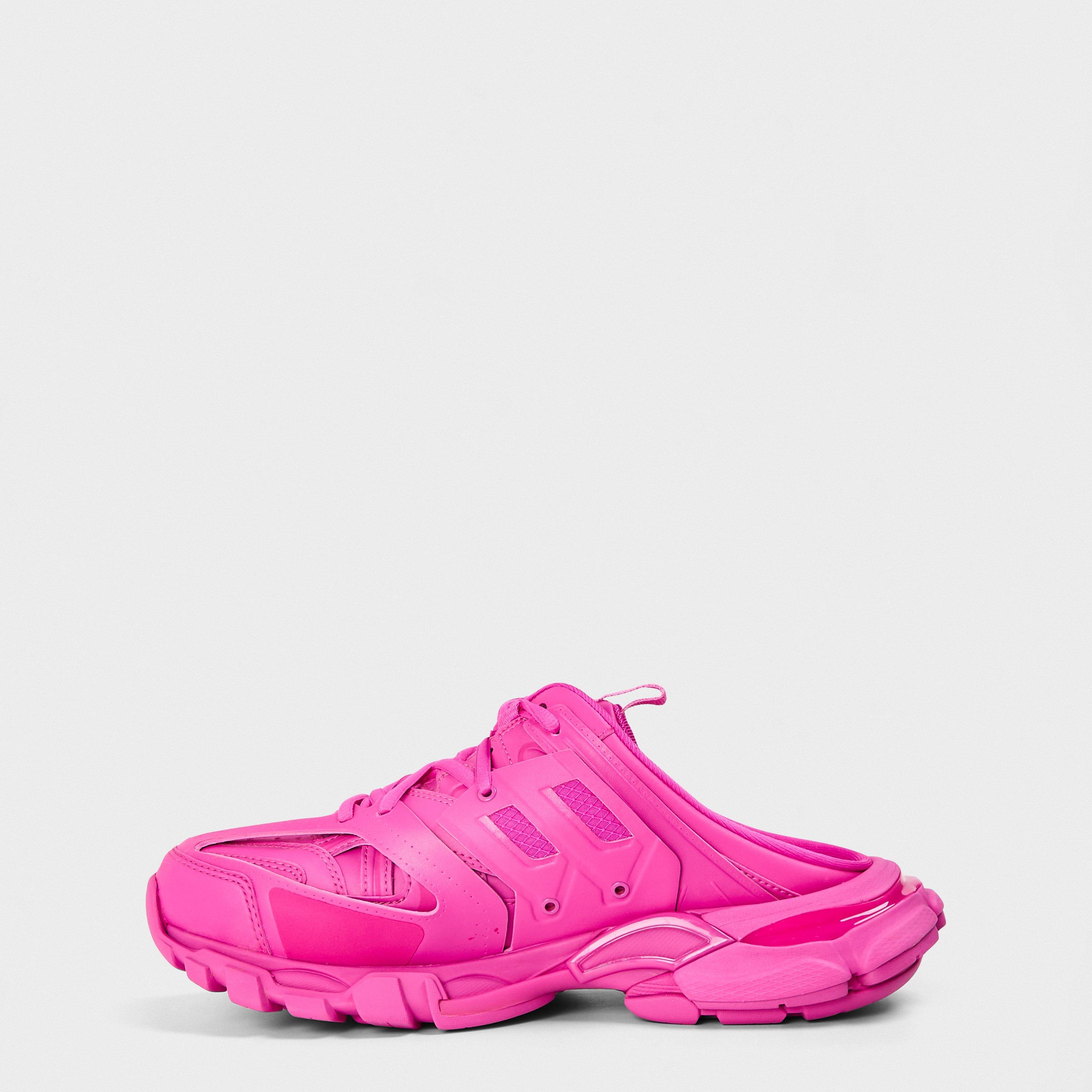 Dark Pink/Blk - Balenciaga - Women's Flat Mules - 2