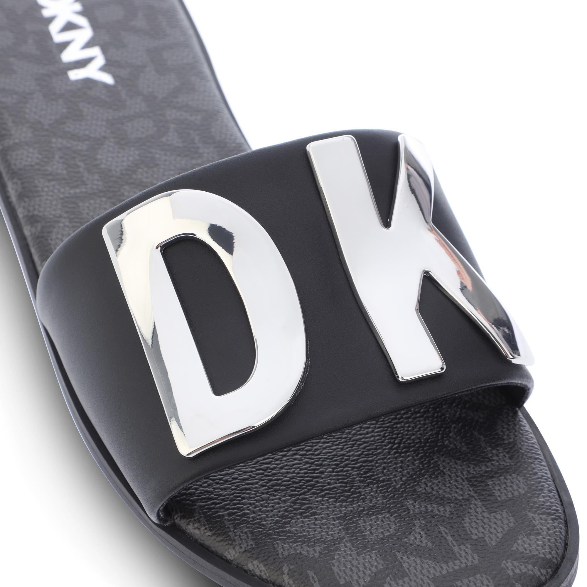 Black - DKNY - Women's Wanda 2 Flat Sandal - 4
