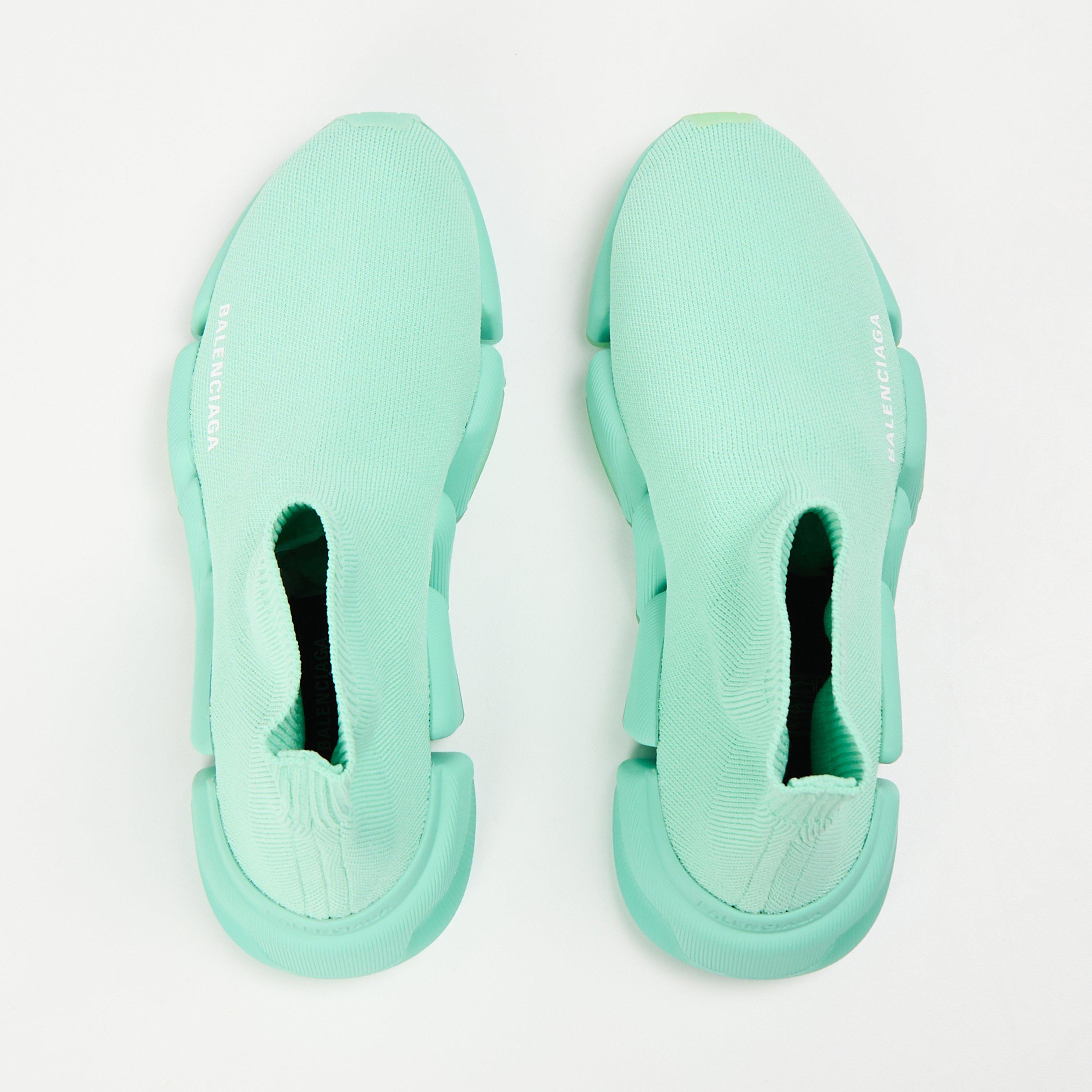 Mint - Balenciaga - Women's Sock Trainers - 4