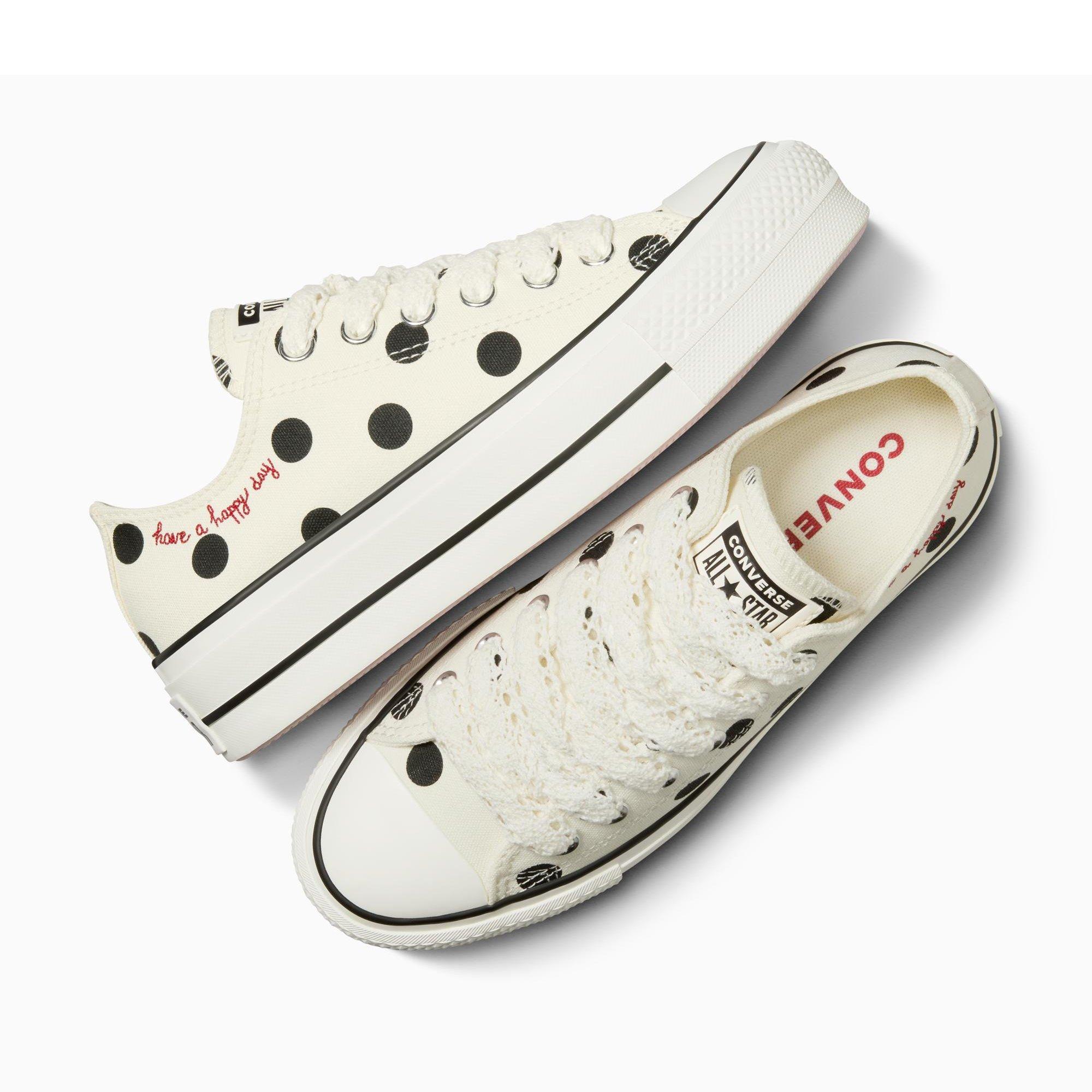 287-Egret/Bla - Converse - Women's Chuck Taylor All Star Lif Platform Trainers - 5