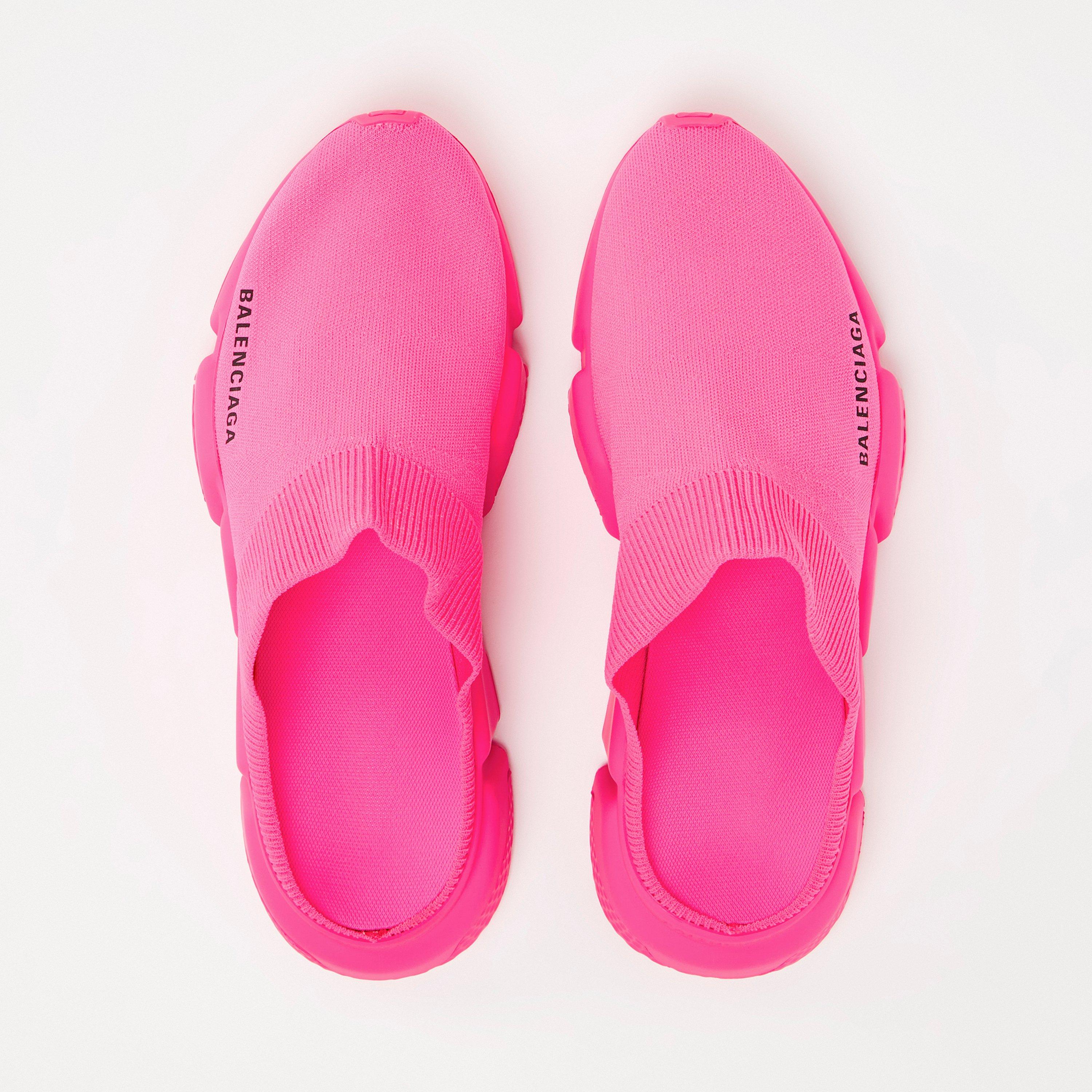Fluo Pink - Balenciaga - Women's Flat Mules - 4