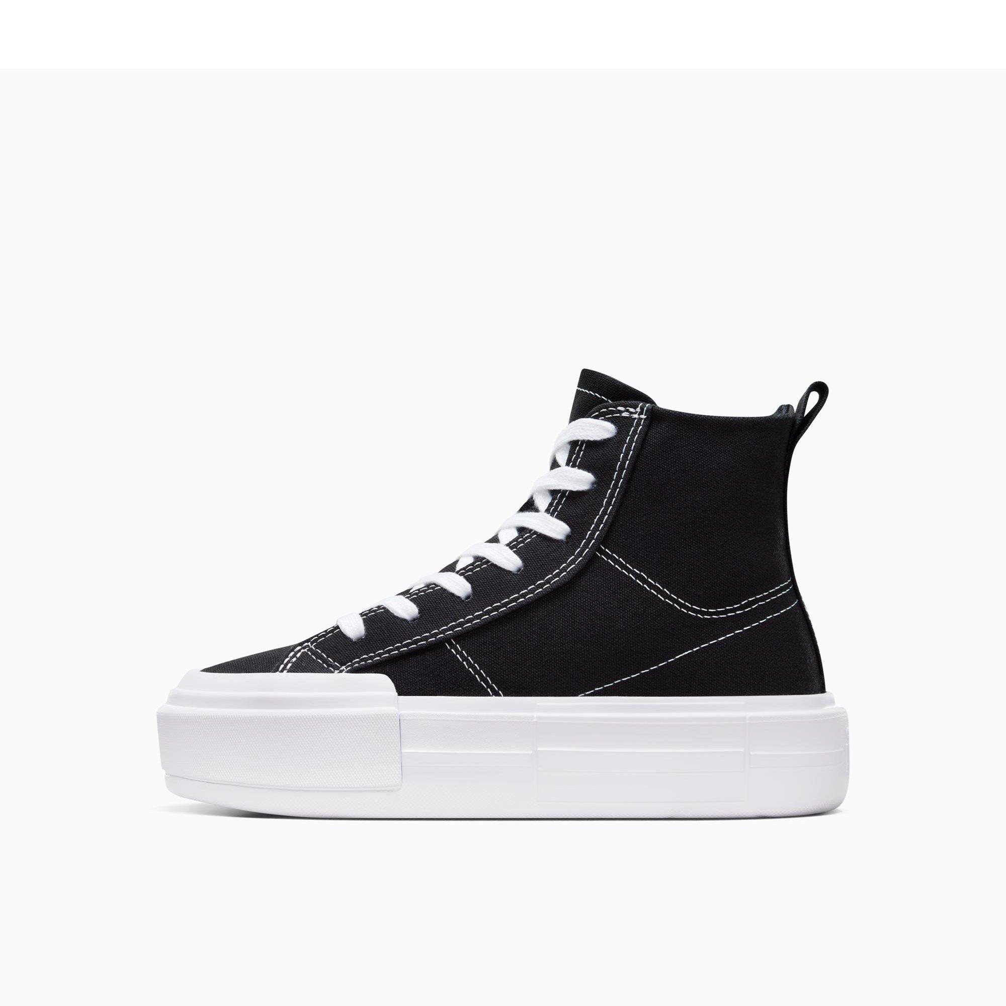 001-Black/Whi - Converse - Women's Chuck Taylor All Star Cru Platform Trainers - 2