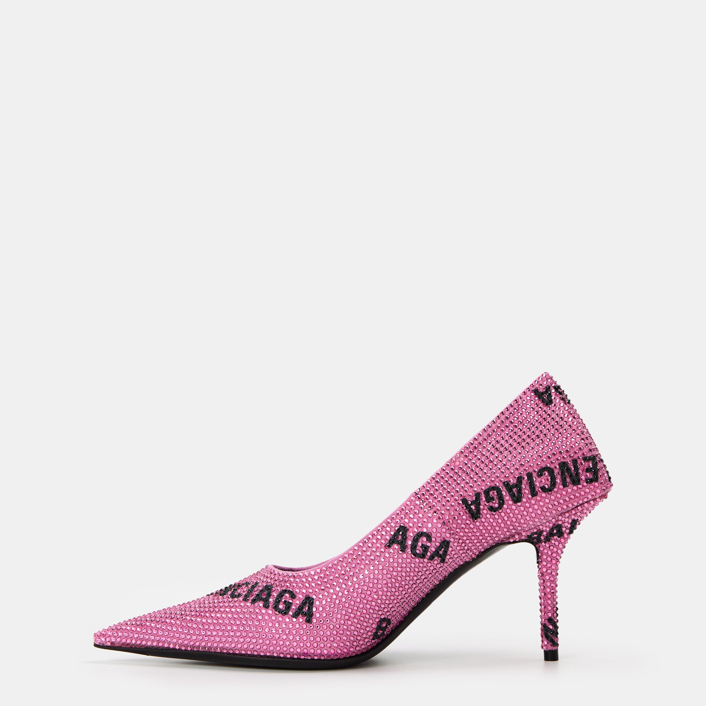 Pink/Black - Balenciaga - Women's Stiletto Heels - 2