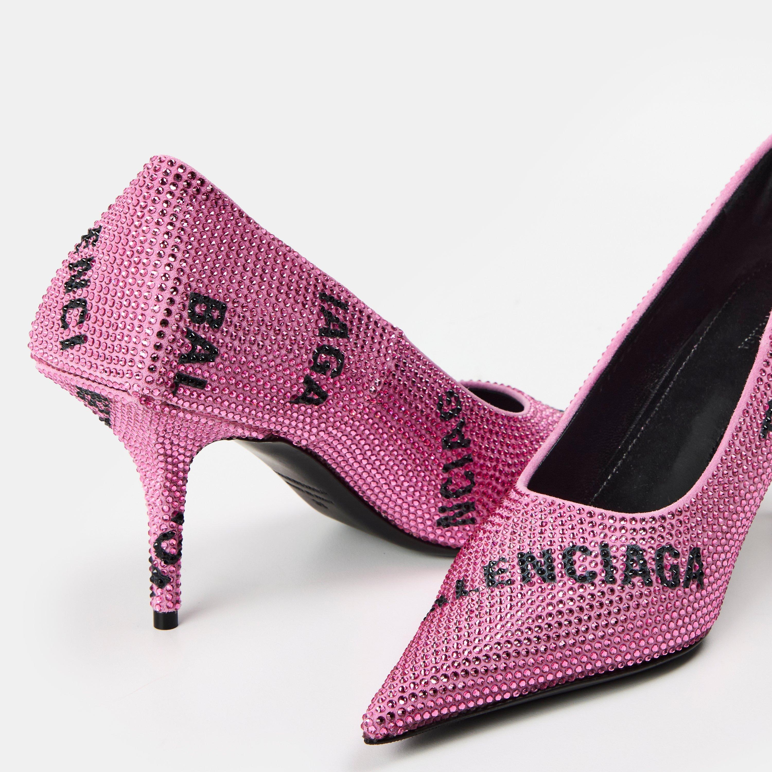 Pink/Black - Balenciaga - Women's Stiletto Heels - 3