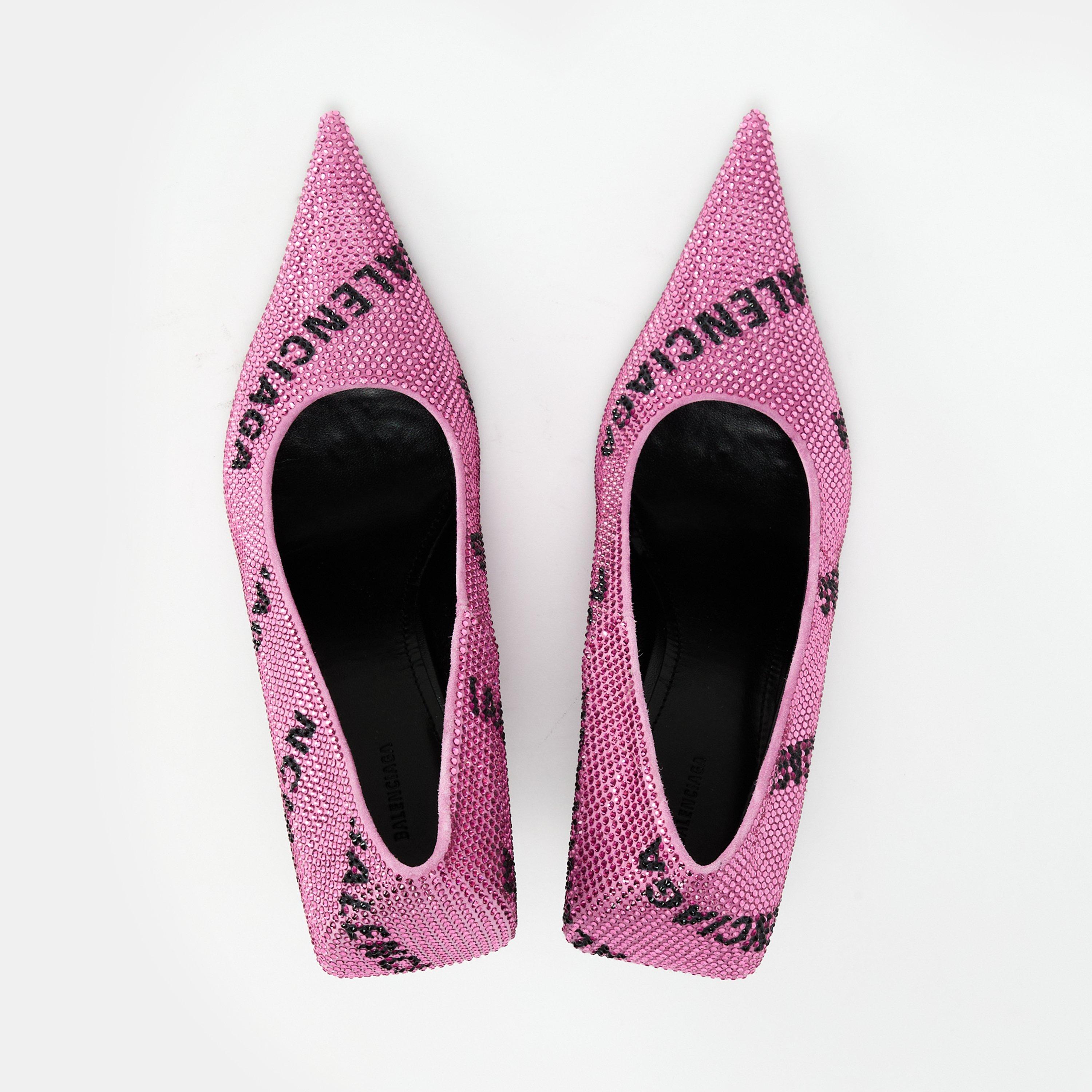 Pink/Black - Balenciaga - Women's Stiletto Heels - 4