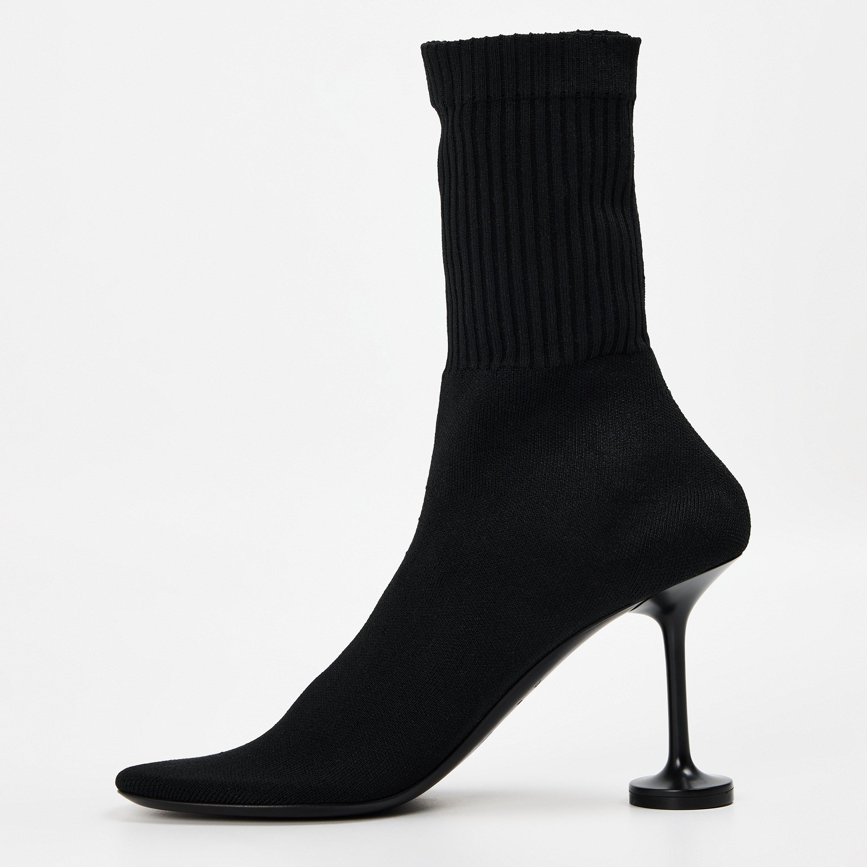 Black/White - Balenciaga - Women's Sock Boots - 2