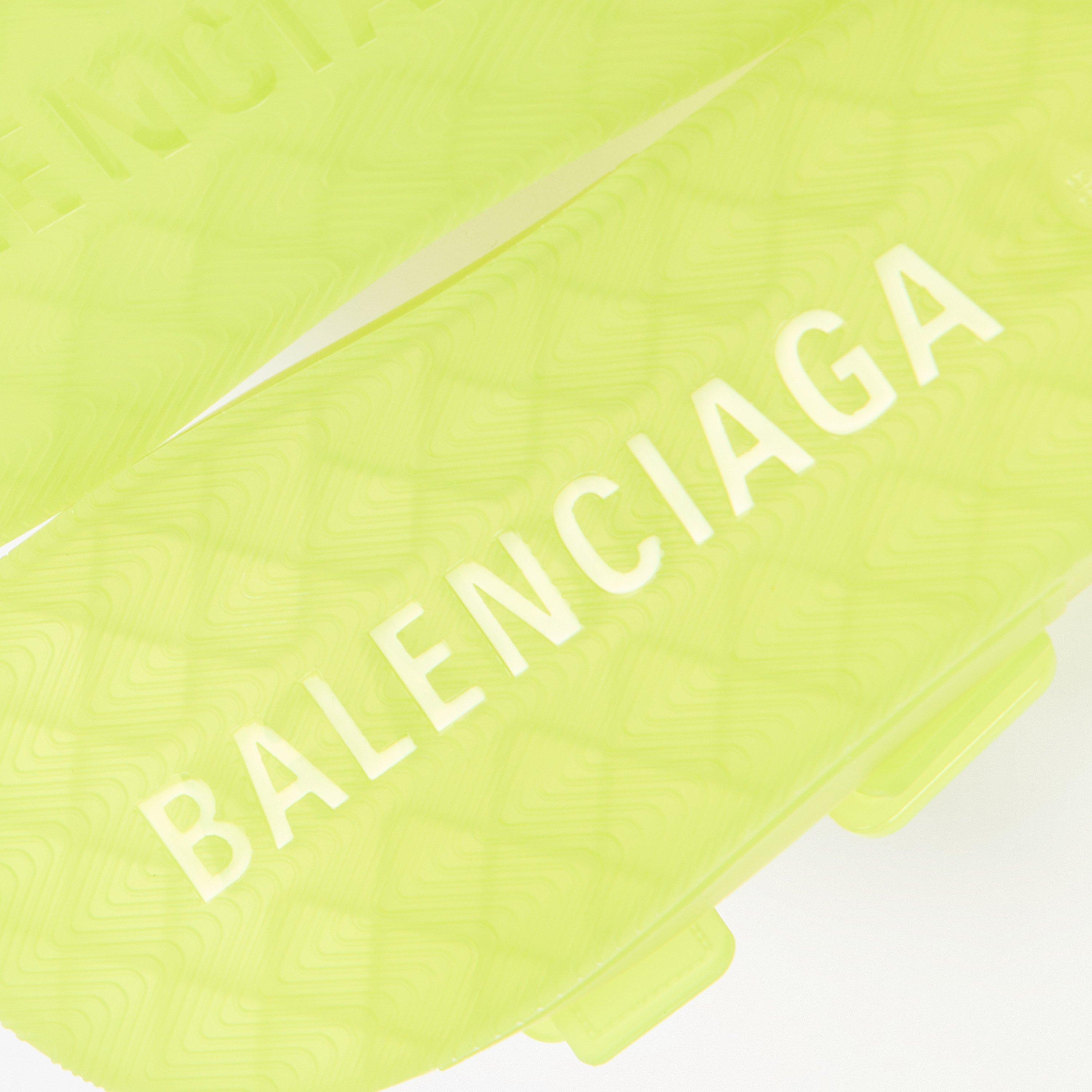 Fluo Yellow - Balenciaga - Women's Flat Sandals - 3