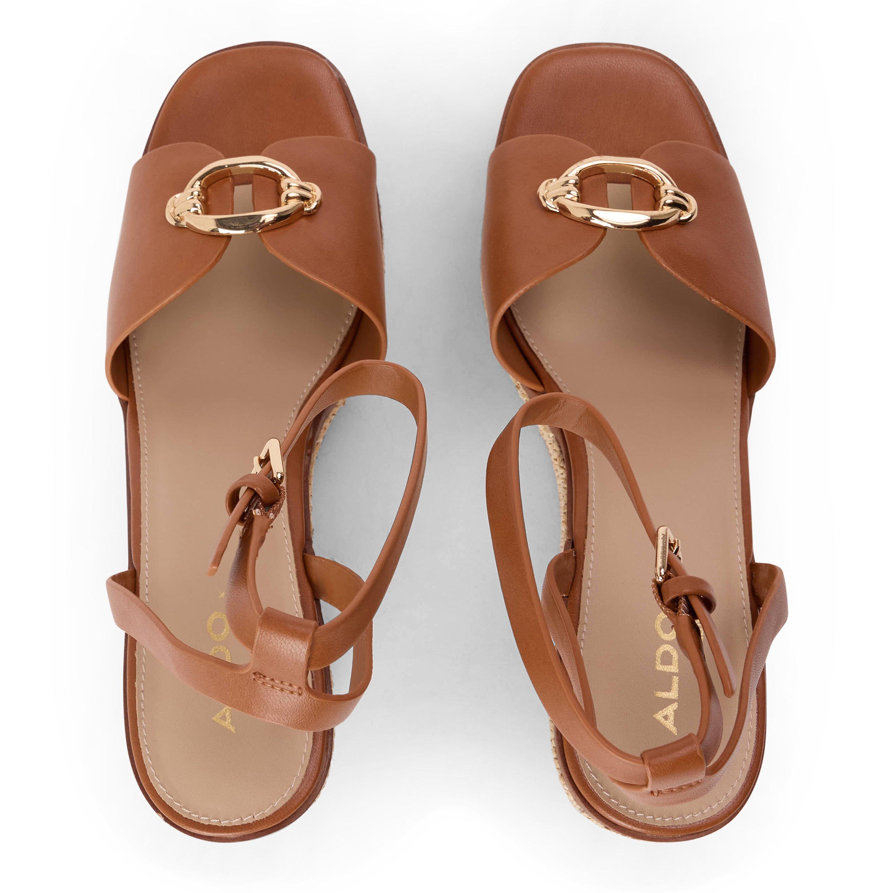 Medium Brown - Aldo - Women's Wedge Sandals - 5