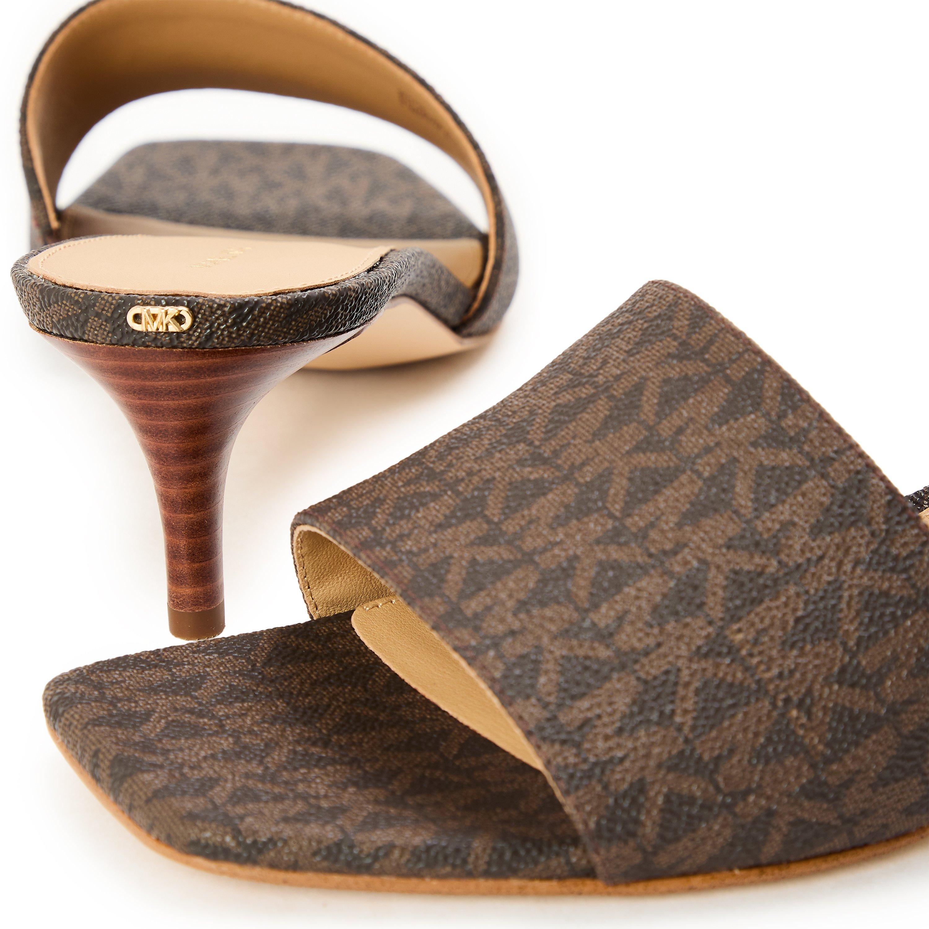 Brown - MICHAEL Michael Kors - MMK Elyse Heel Mule Ld61 - 3