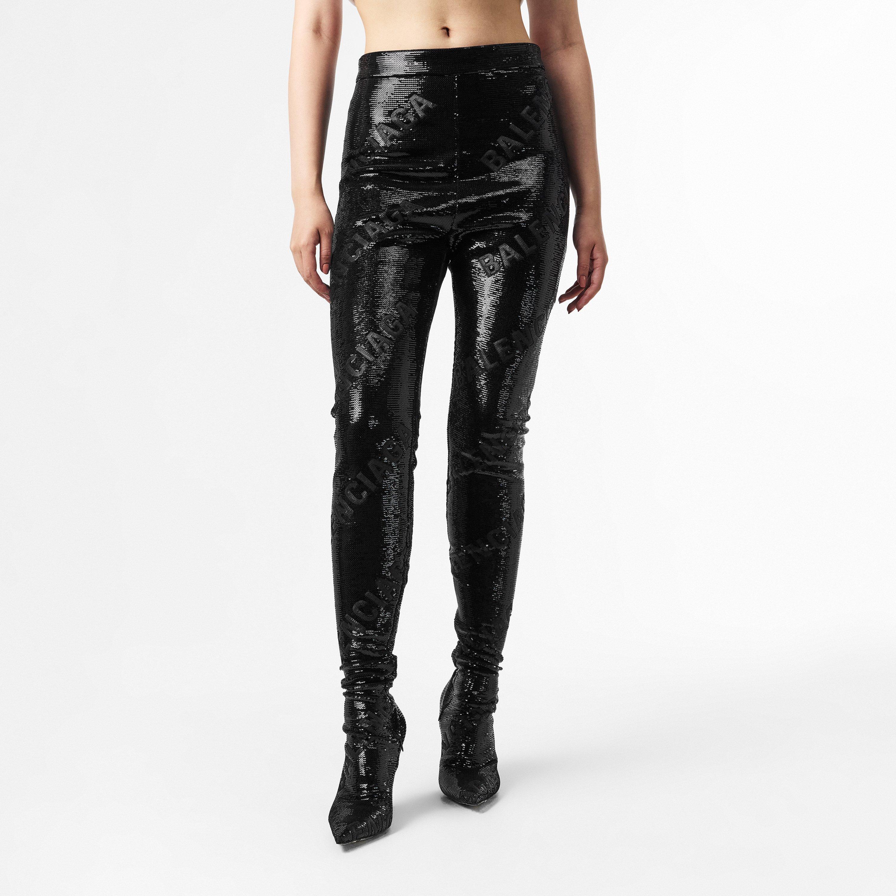 Black/Black Mat - Balenciaga - Over the Knee Legging Boots - 3