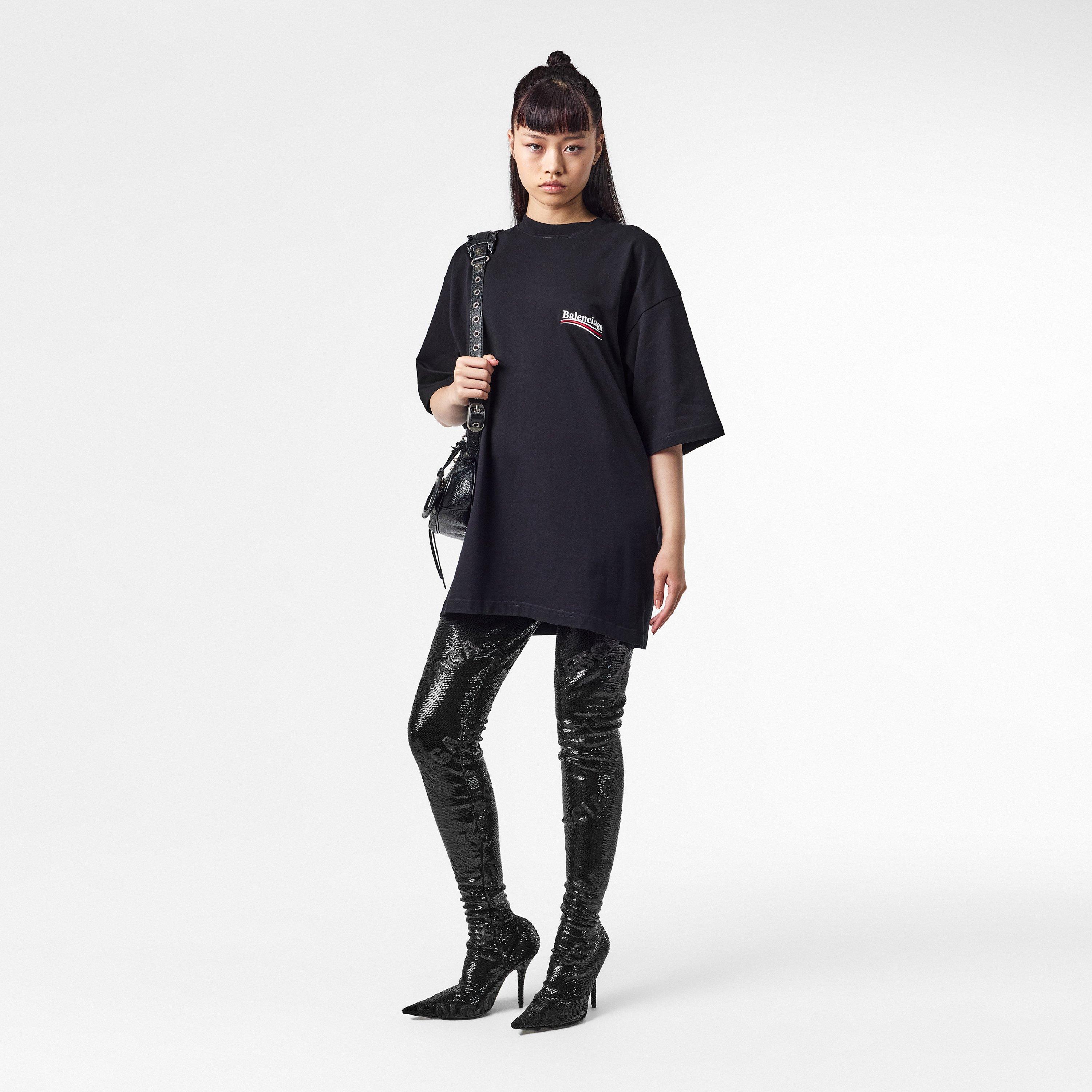 Black/Black Mat - Balenciaga - Over the Knee Legging Boots - 6