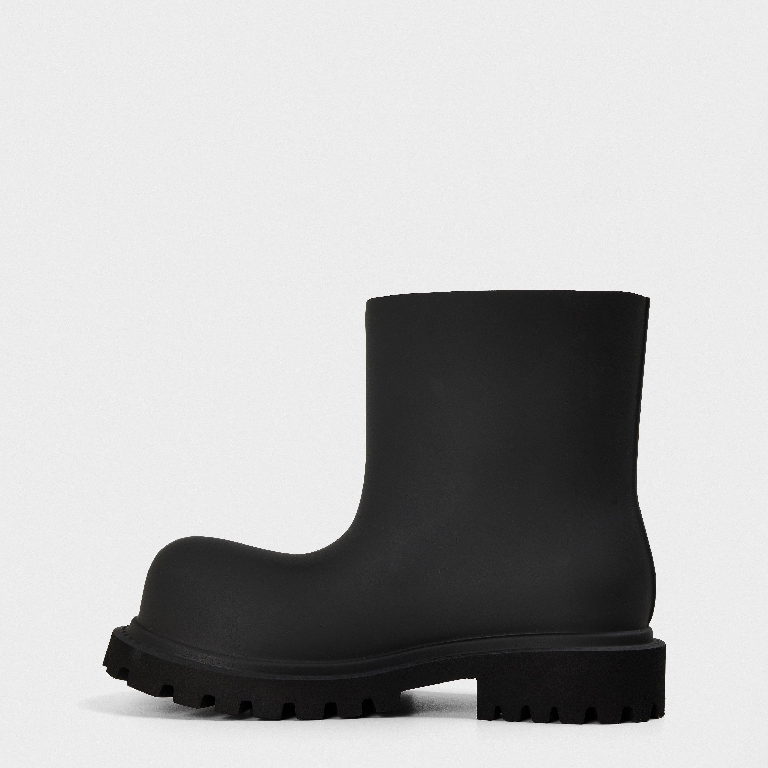 Black - Balenciaga - Men's Flat Ankle Boots - 2