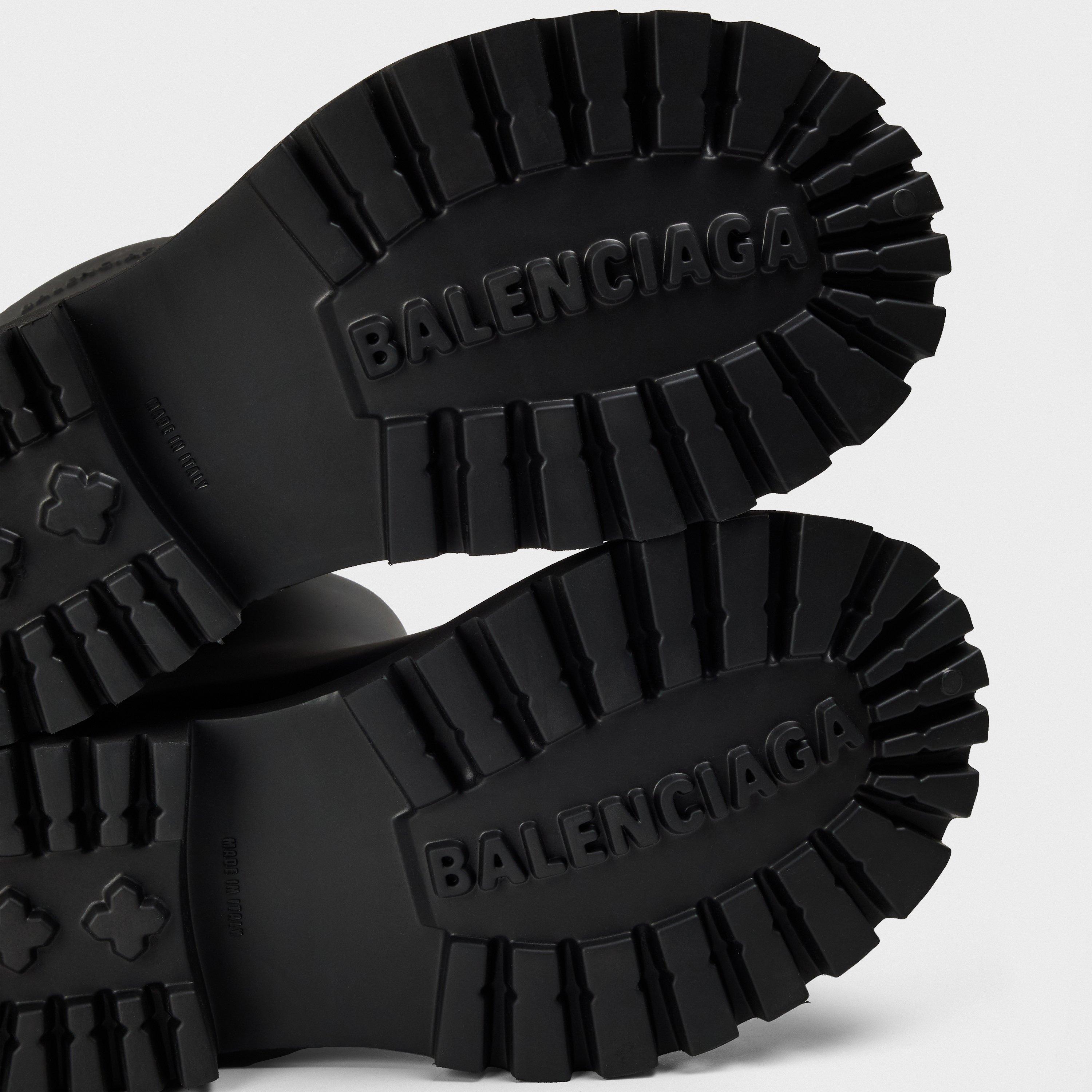 Black - Balenciaga - Men's Flat Ankle Boots - 3