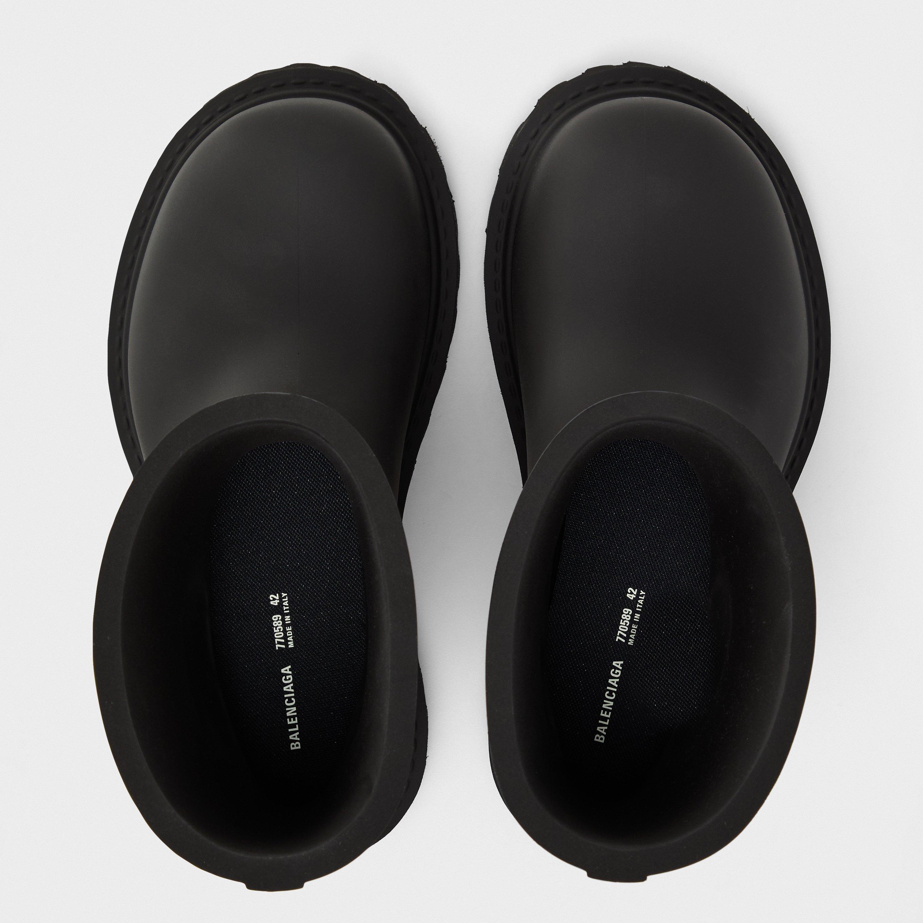 Black - Balenciaga - Men's Flat Ankle Boots - 4