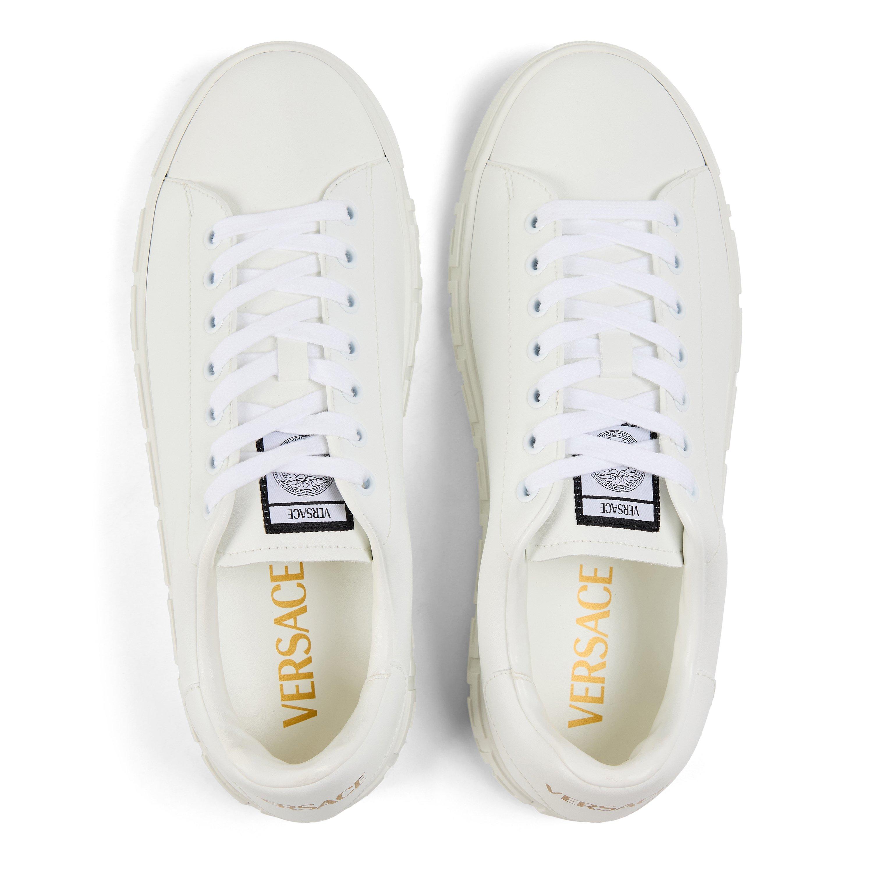White - Versace - Women's Platform Trainers - 4