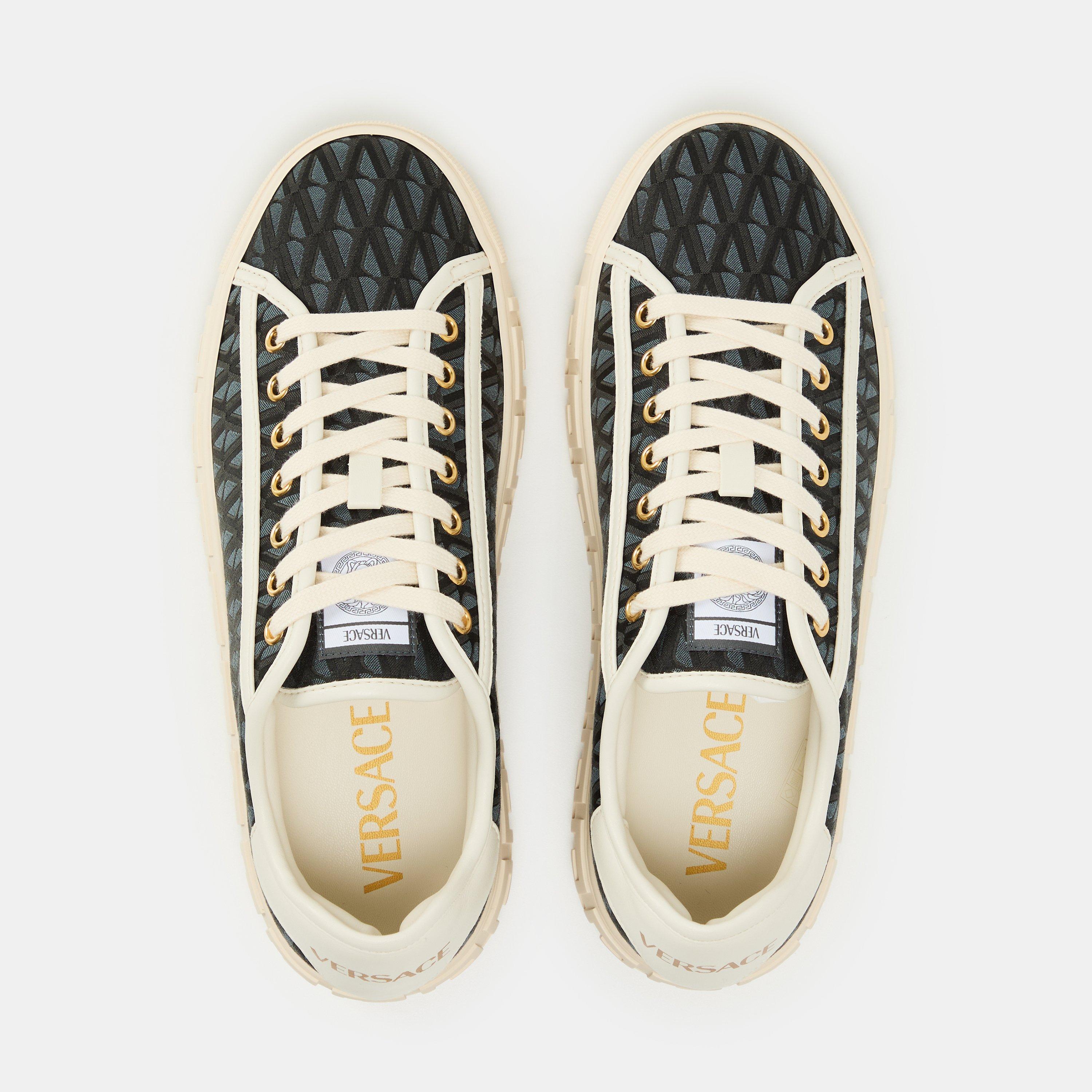 Black Off White - Versace - Women's Platform Trainers - 5