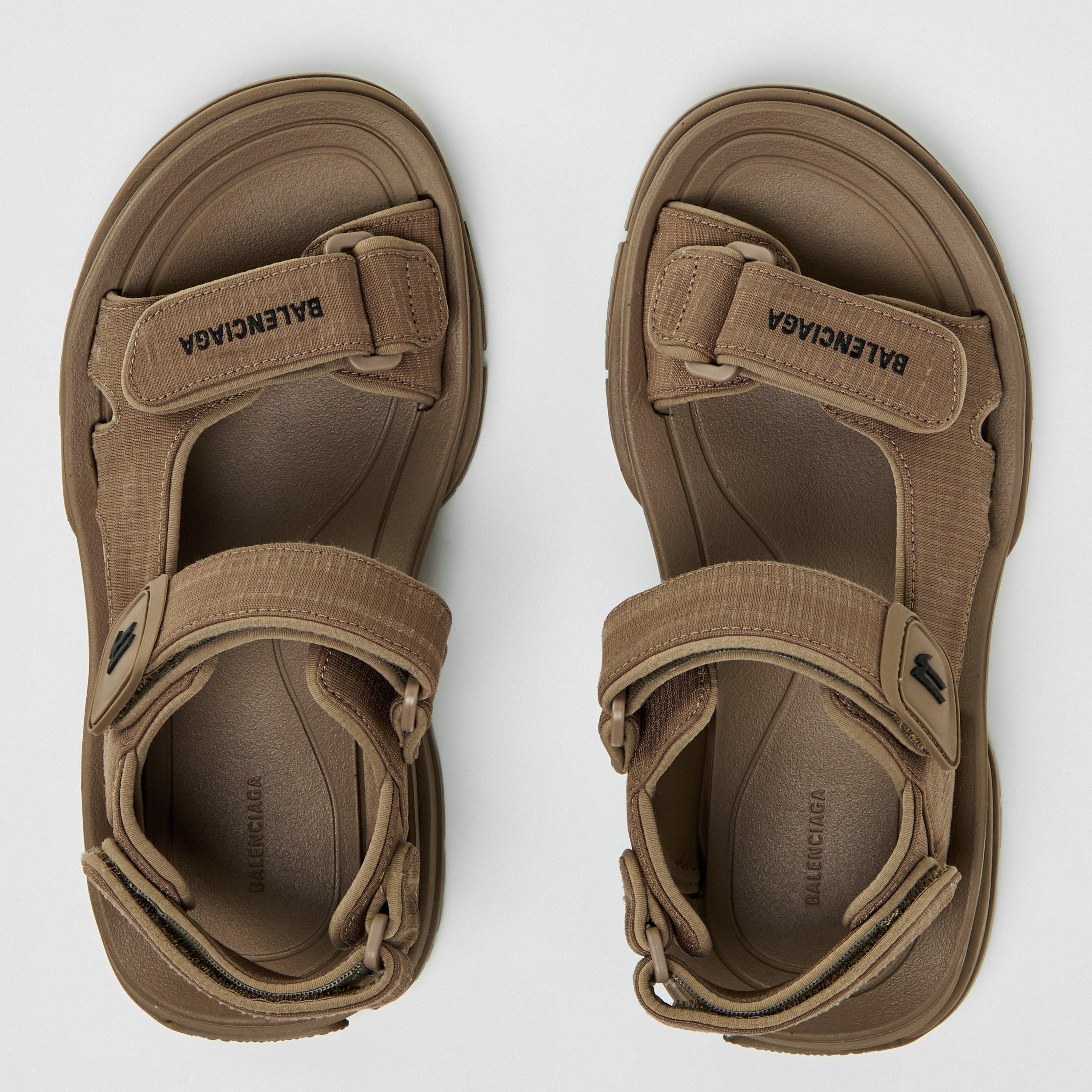 Dark Taupe - Balenciaga - Women's Flatform Sandals, Flatform Style - 4