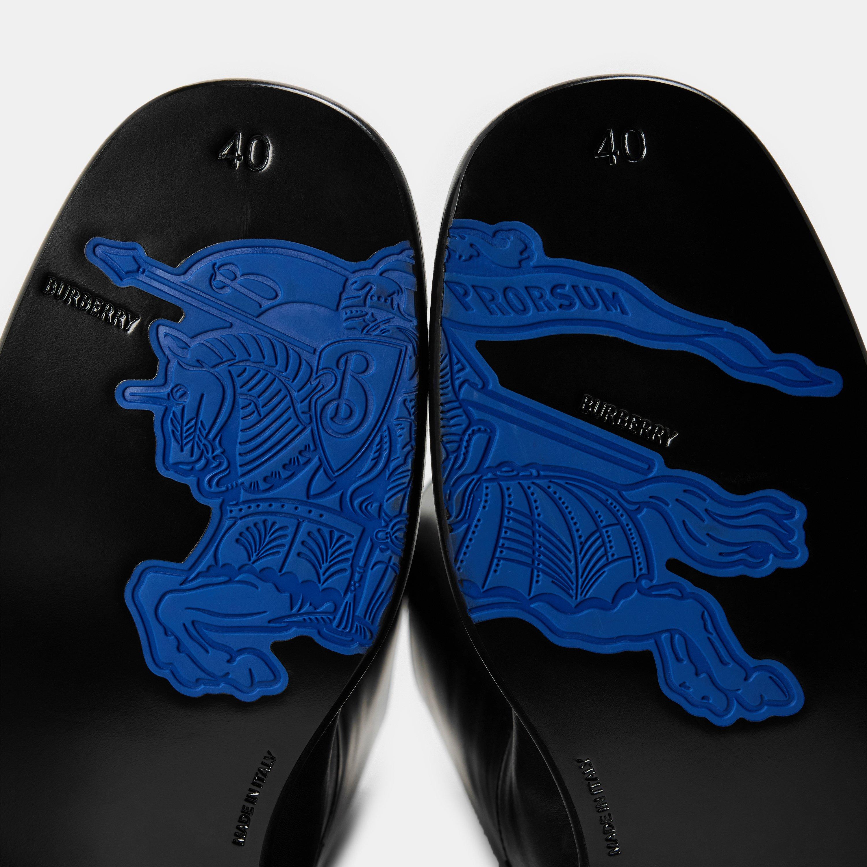 Black - Burberry - Women's Burb Cavalier Biker Boots - 3