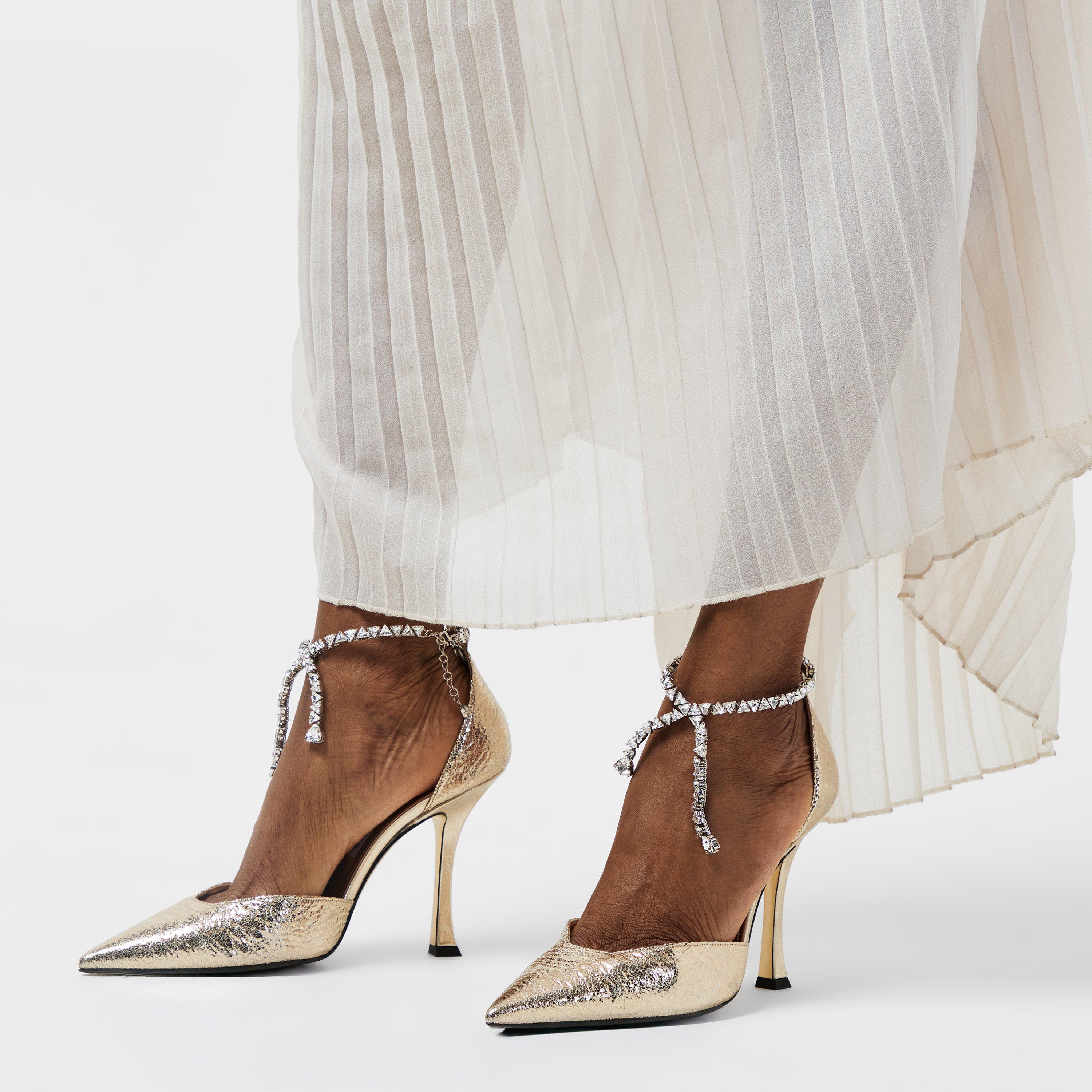 Gold - Jimmy Choo - Women's Stiletto Court Shoes - 3