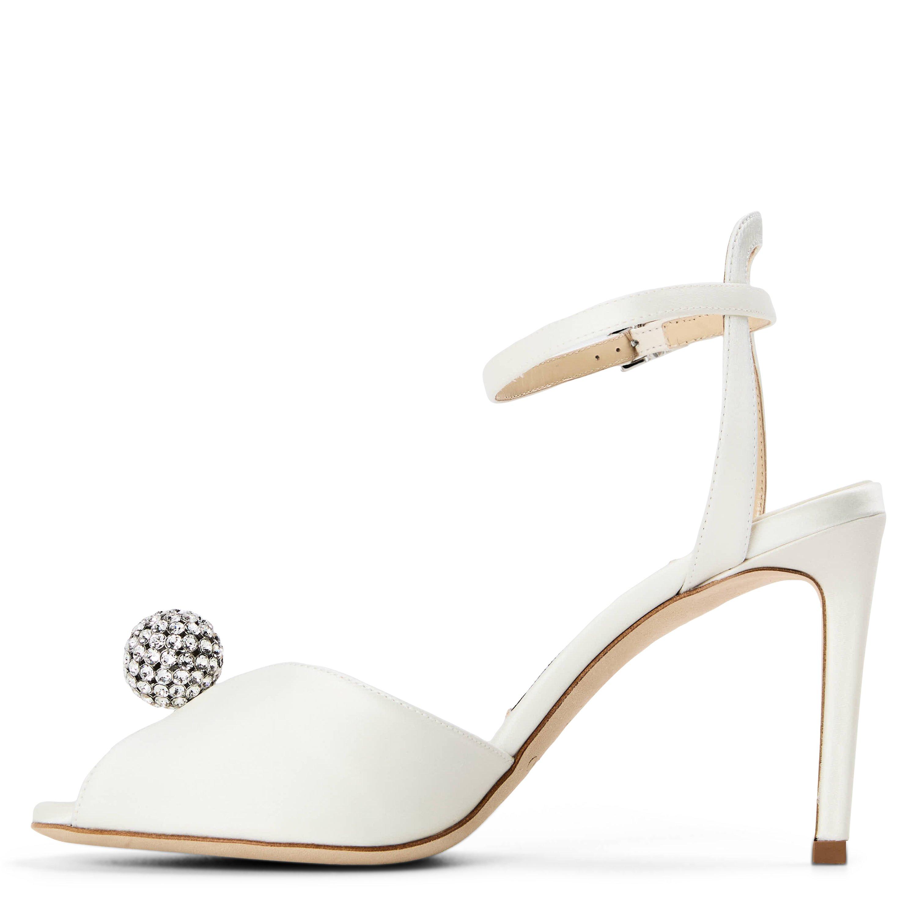 Ivory Crystal - Jimmy Choo - Women's Sacora 85 Heeled Sandals - 2