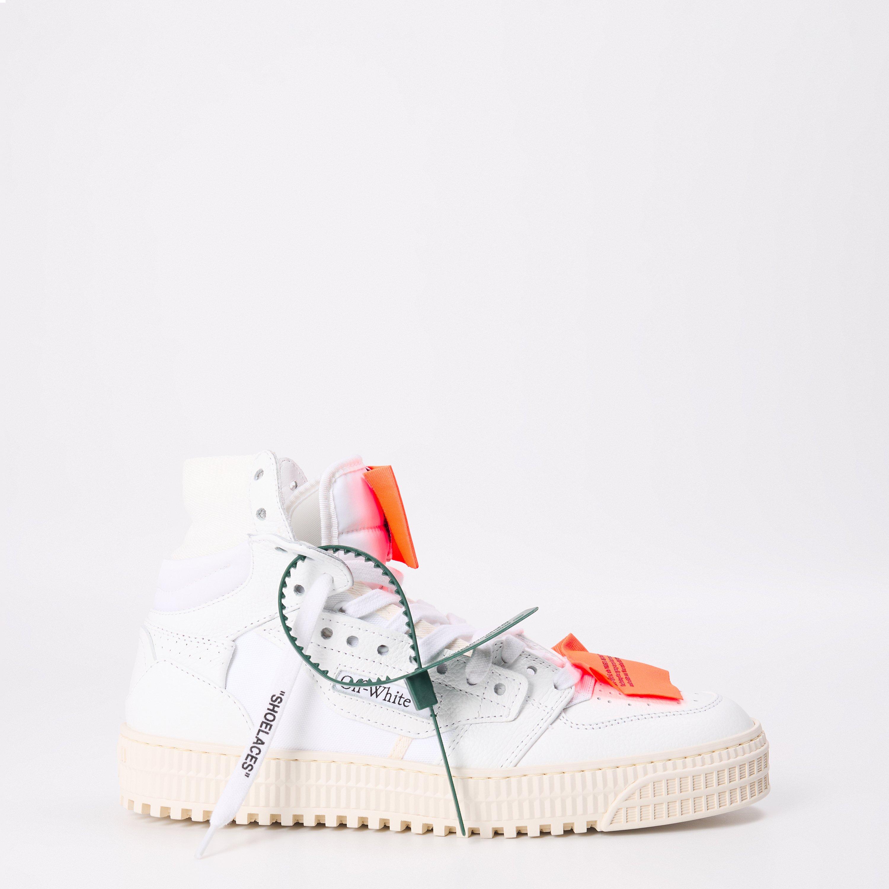 White/Orange - Off White - Women's - Reinforced Court Trainers - 1