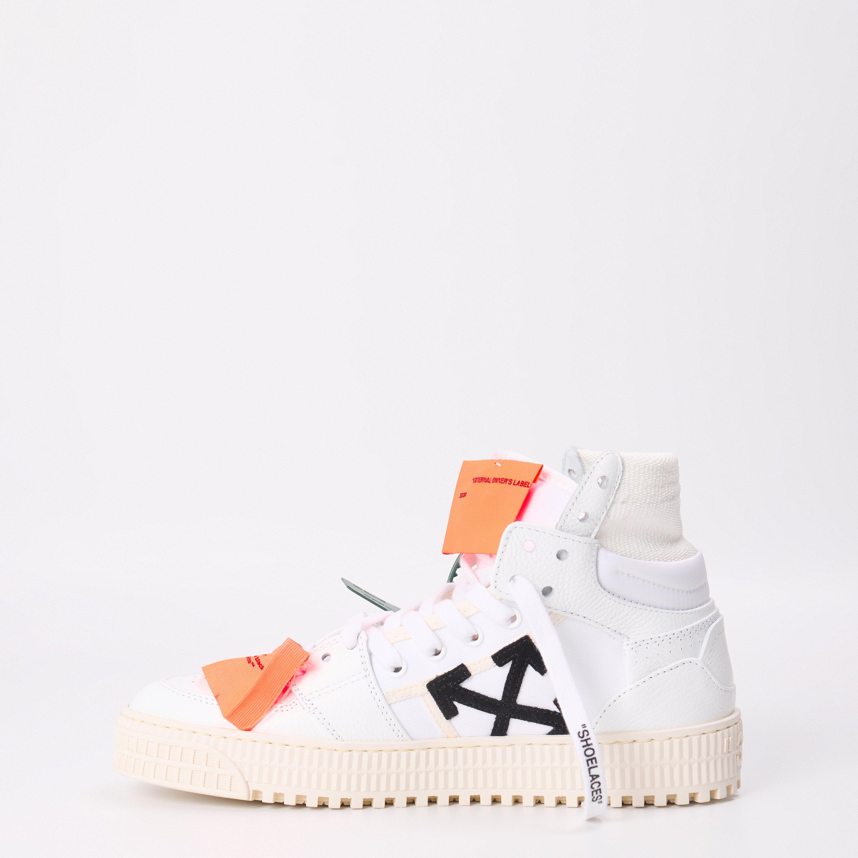 White/Orange - Off White - Women's Court Trainers - 2